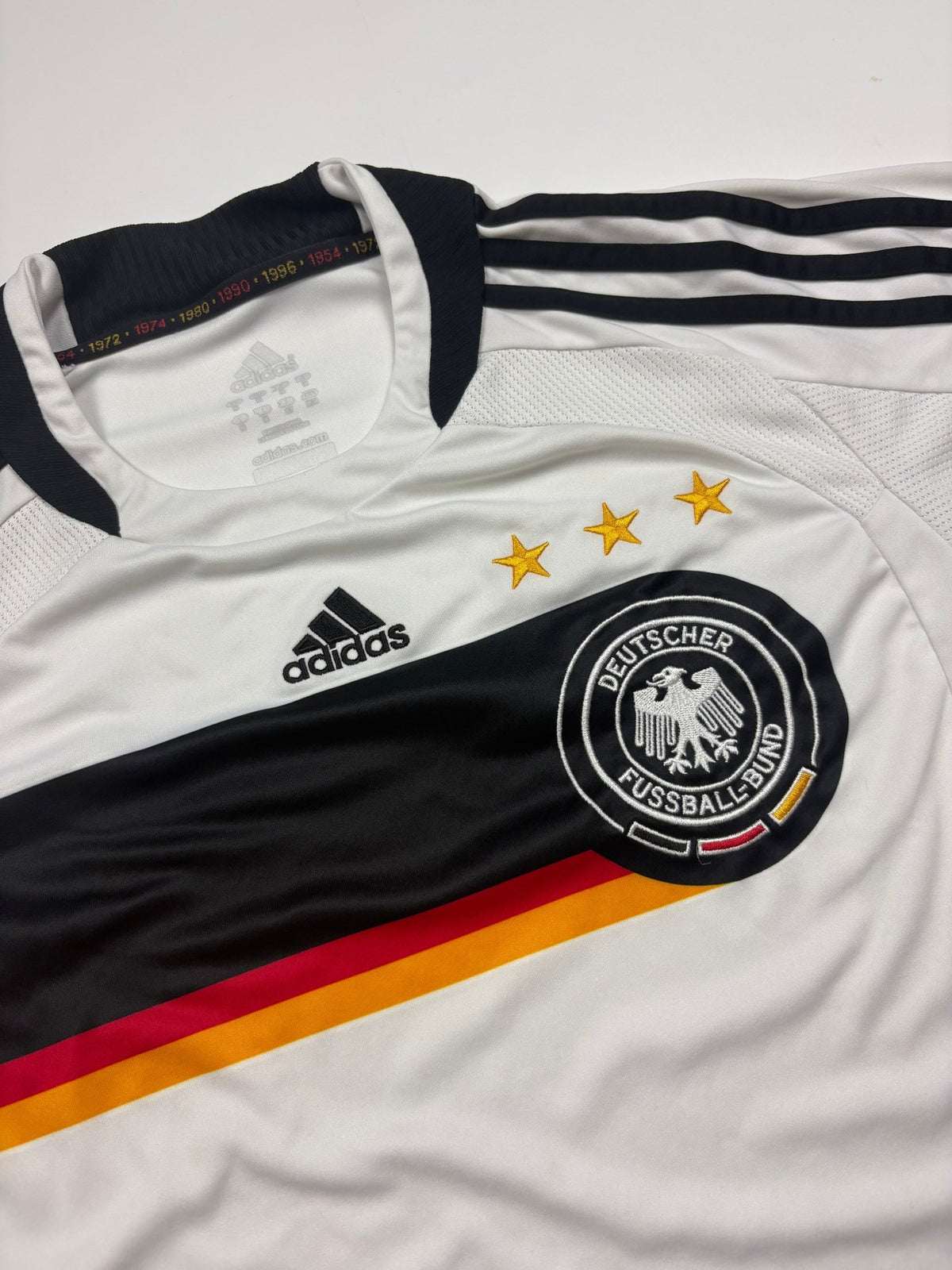 Adidas DFB 2008 Vintage Fußballtrikot – Weiß (M) - PKeyVintage