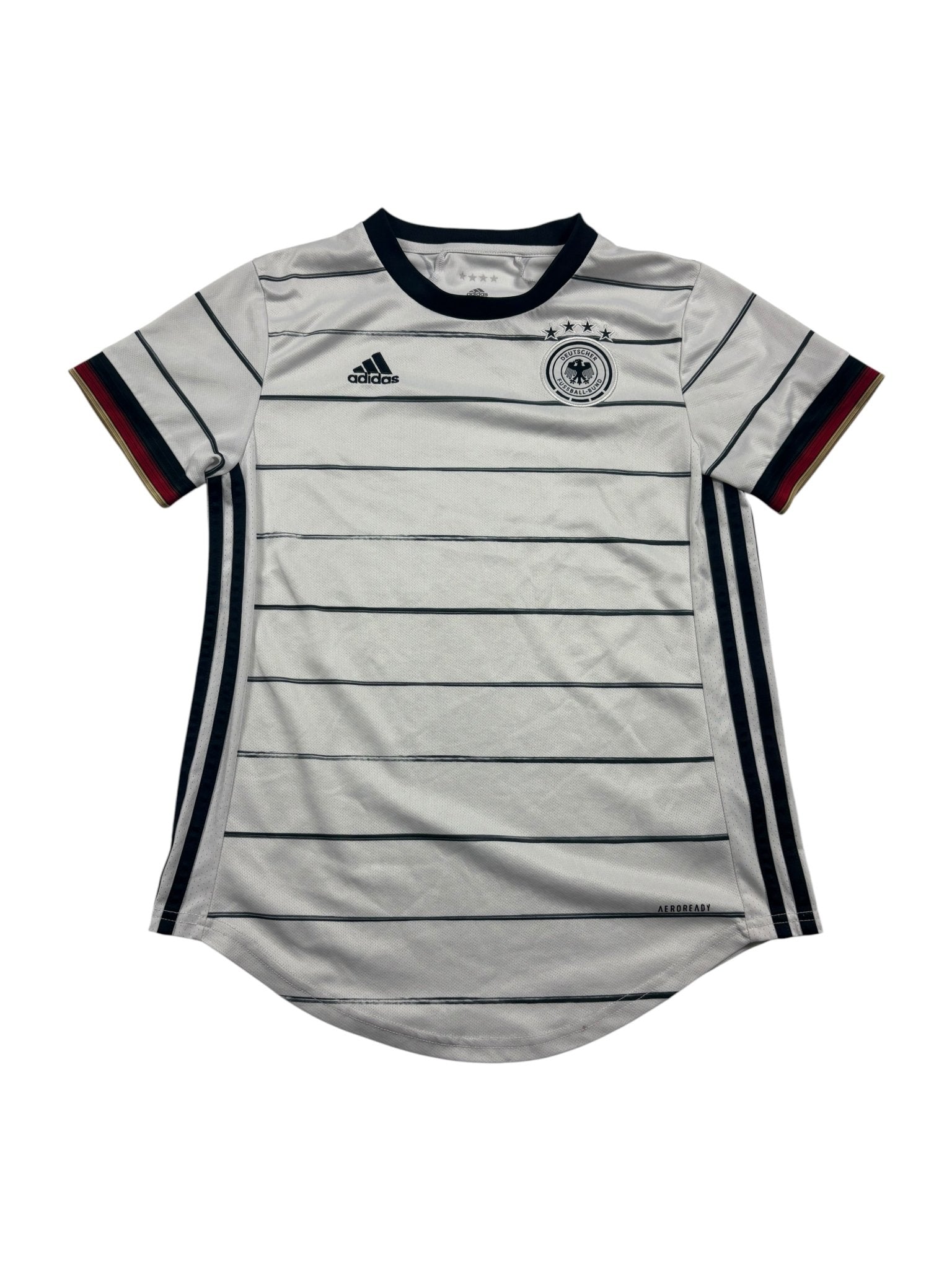 Adidas DFB 4 - Sterne 2019 Vintage Frauentrikot – Weiß (S) - PKeyVintage