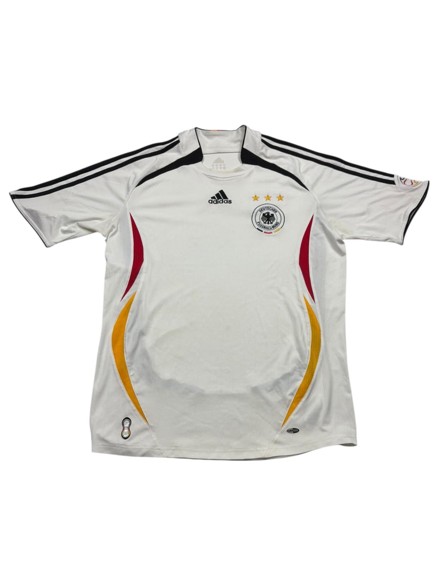 Weißes Adidas DFB Deutschland WM 2006 Vintage Trikot in Größe M, Vorderansicht