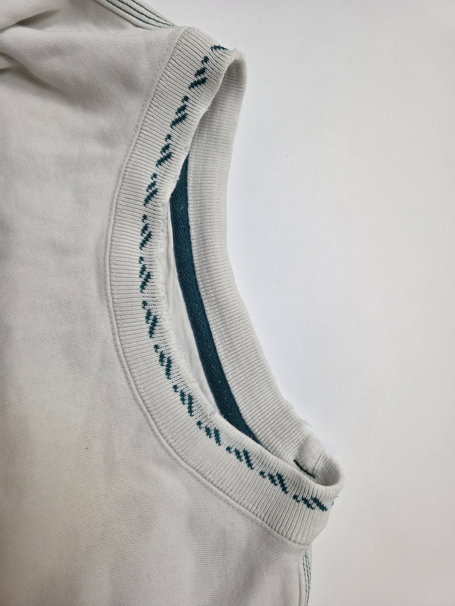 Adidas Equipment Sweater - Offwhite/Grün (L) - PKeyVintage