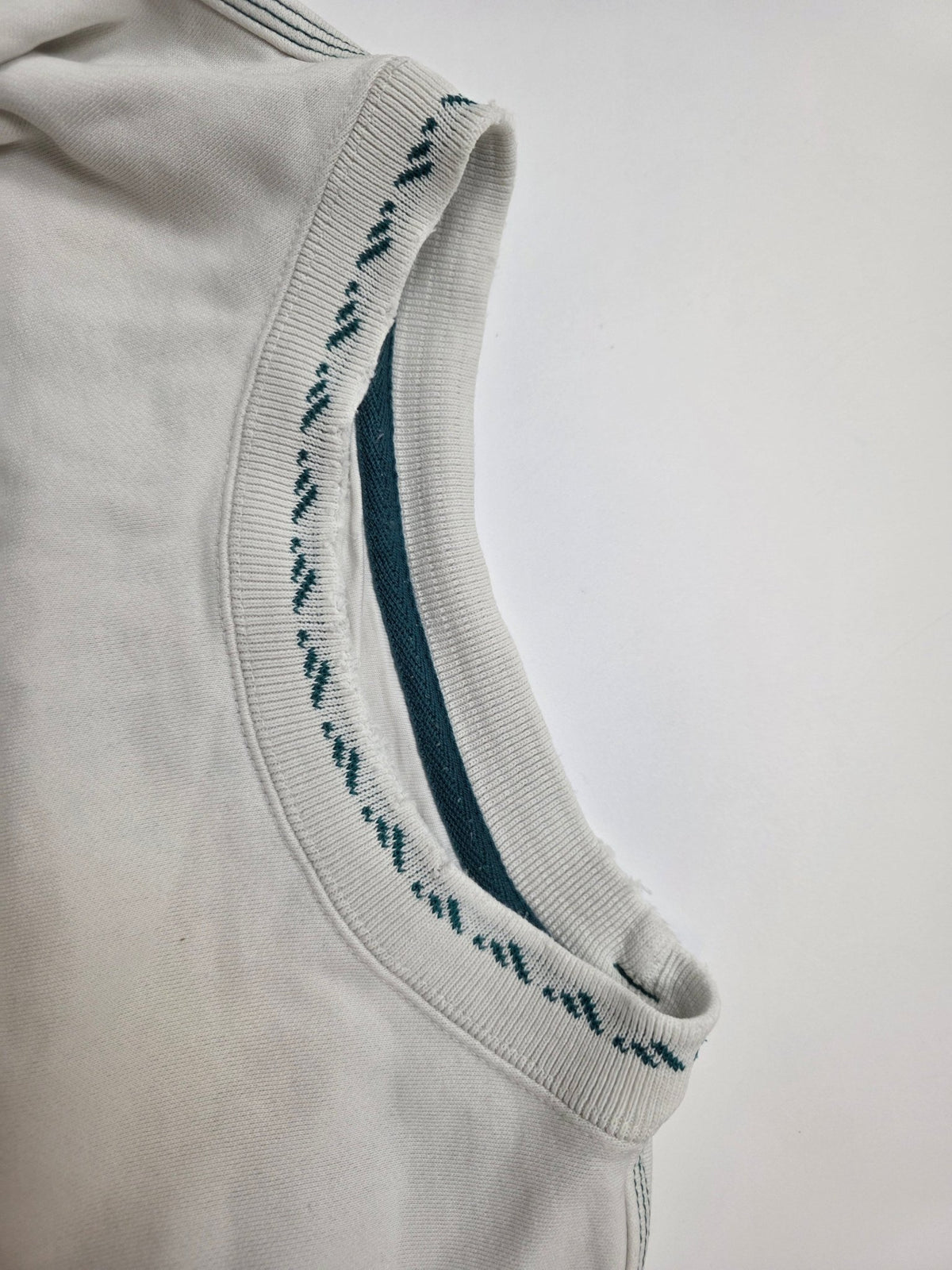 Adidas Equipment Sweater - Offwhite/Grün (L) - PKeyVintage