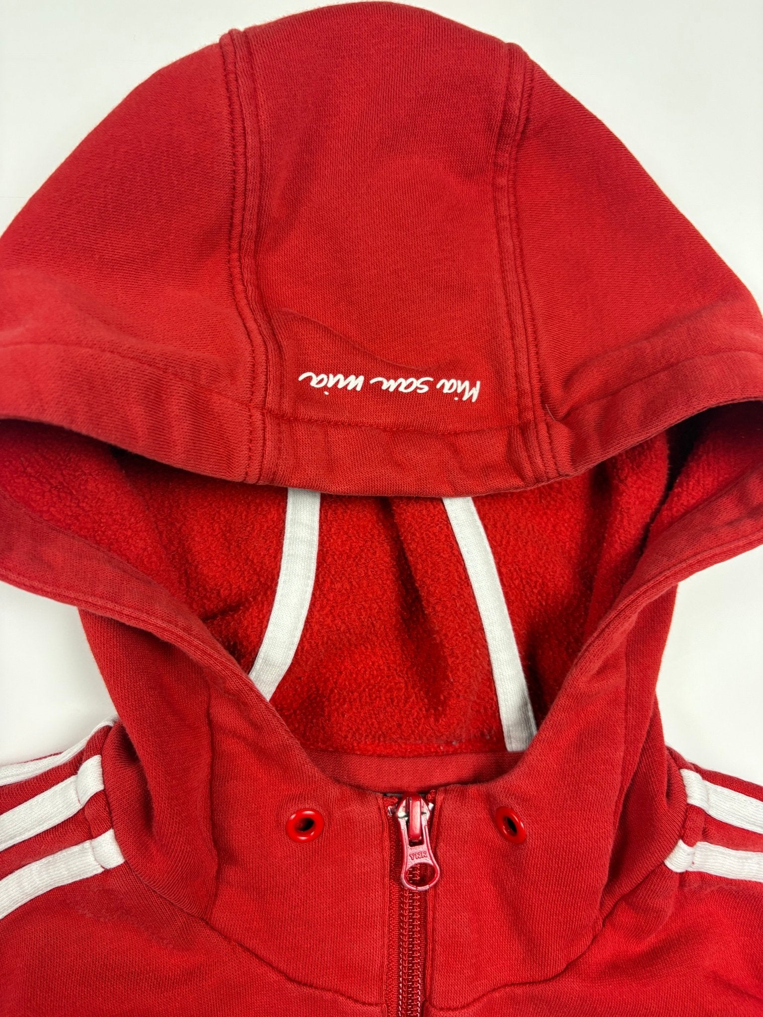 Adidas FC Bayern 2013 Vintage Zip Hoodie – Rot (S) - PKeyVintage