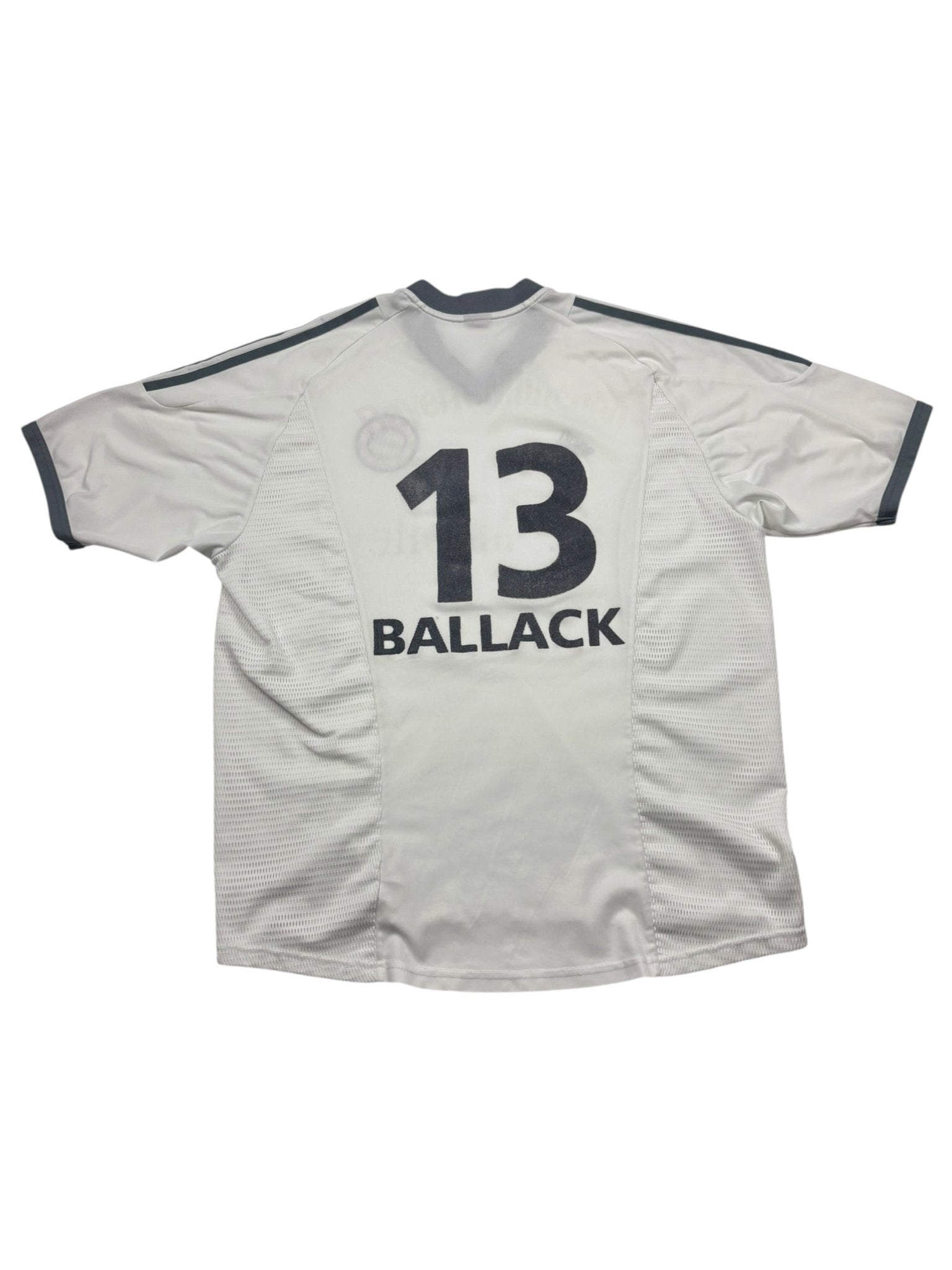 Adidas FC Bayern Ballack 13 Vintage Fußballtrikot – Weiß/Grau (XL) - PKeyVintage