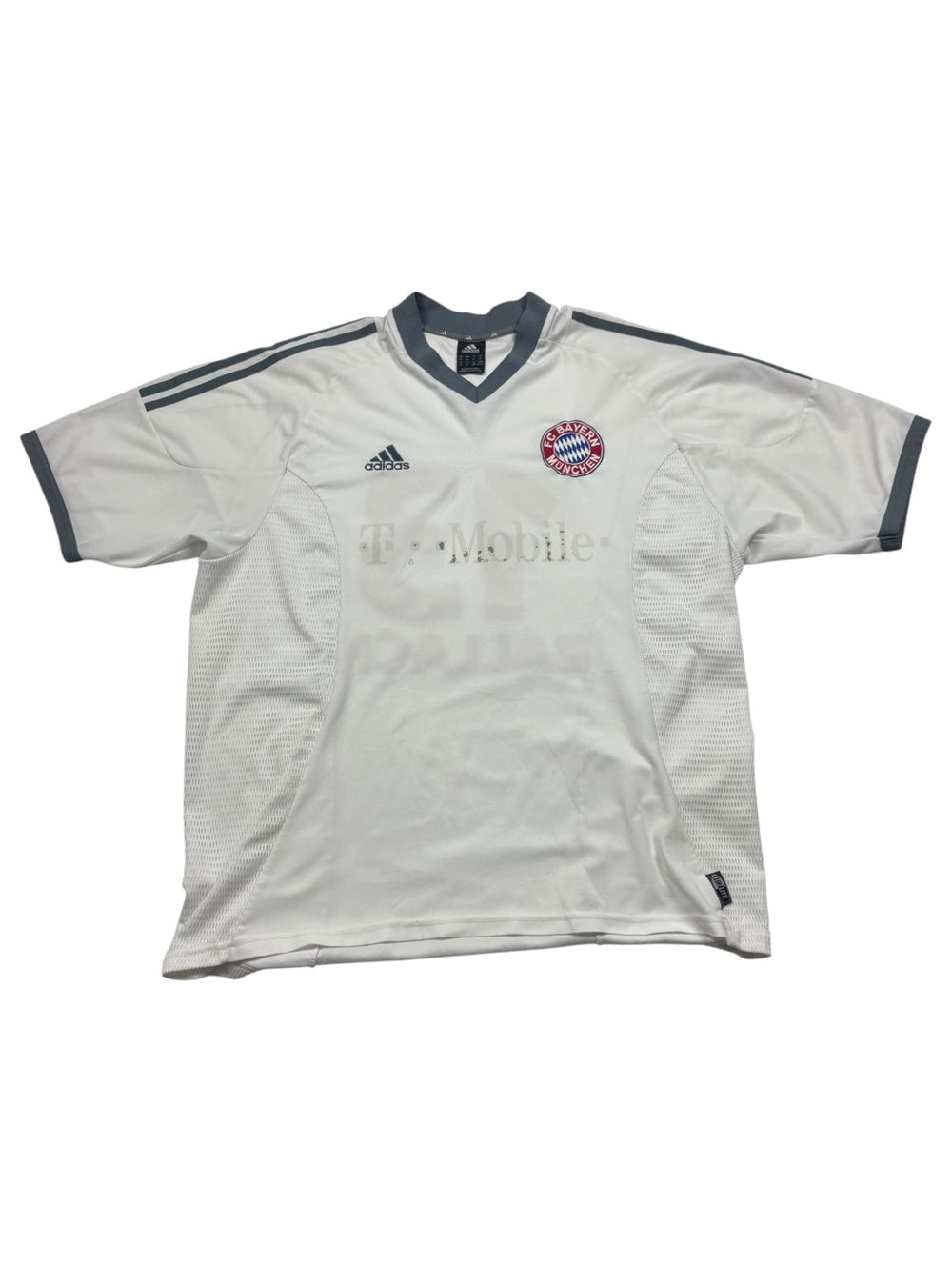 Adidas FC Bayern Ballack 13 Vintage Fußballtrikot – Weiß/Grau (XL) - PKeyVintage