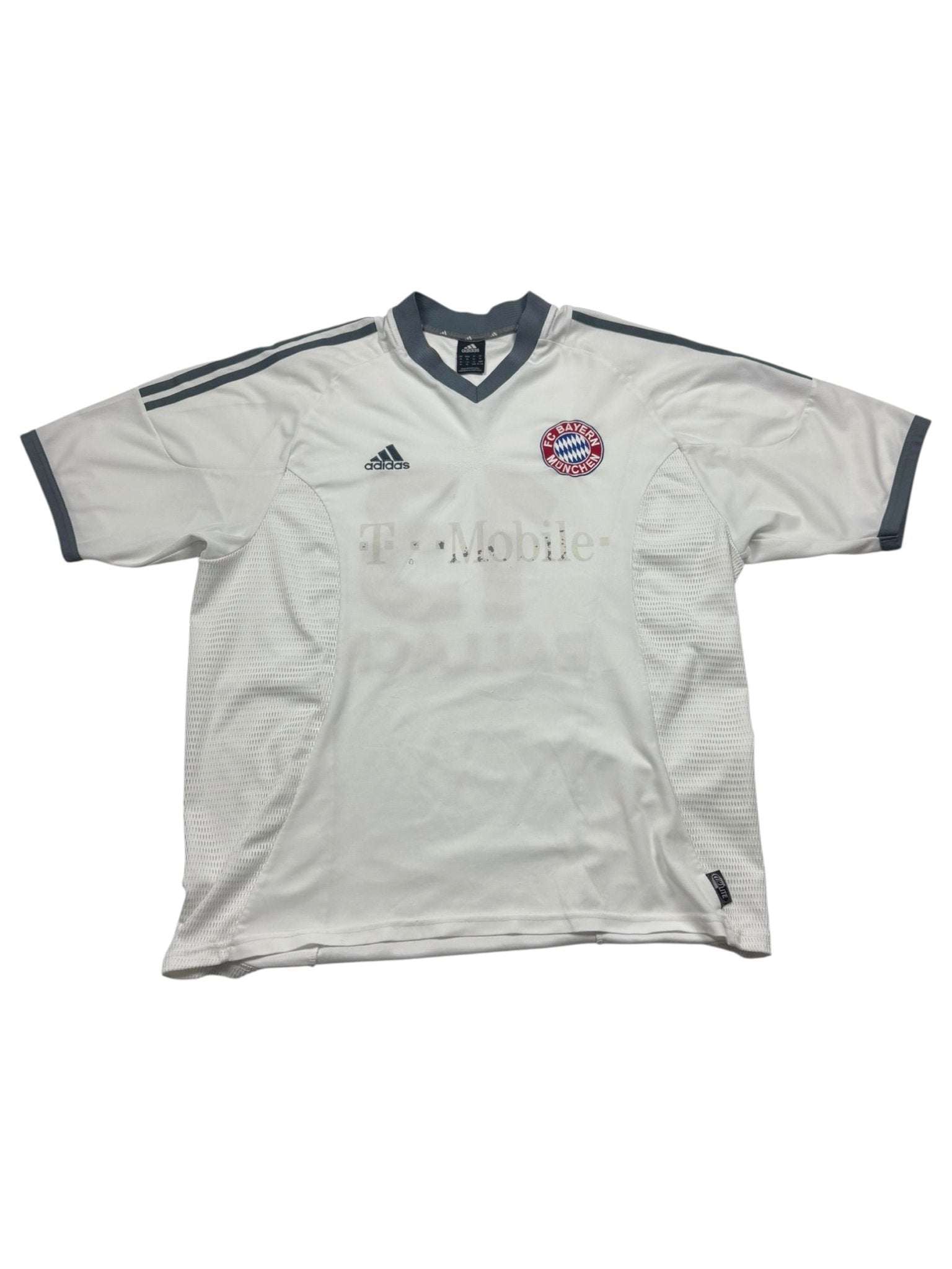 Adidas FC Bayern Ballack 13 Vintage Fußballtrikot – Weiß/Grau (XL) - PKeyVintage