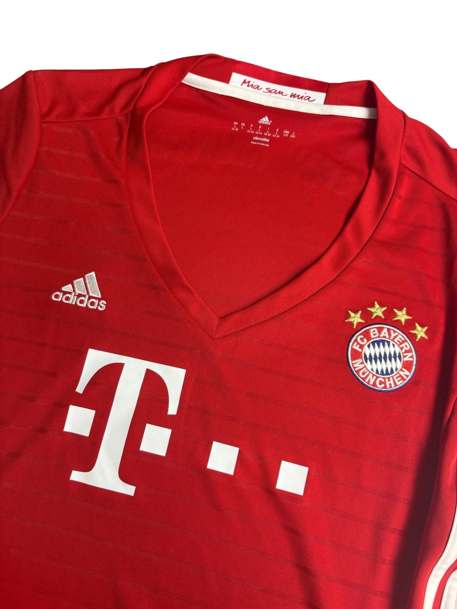 Adidas FC Bayern München Damen 2016 Vintage Fußballtrikot - Rot (L) - PKeyVintage