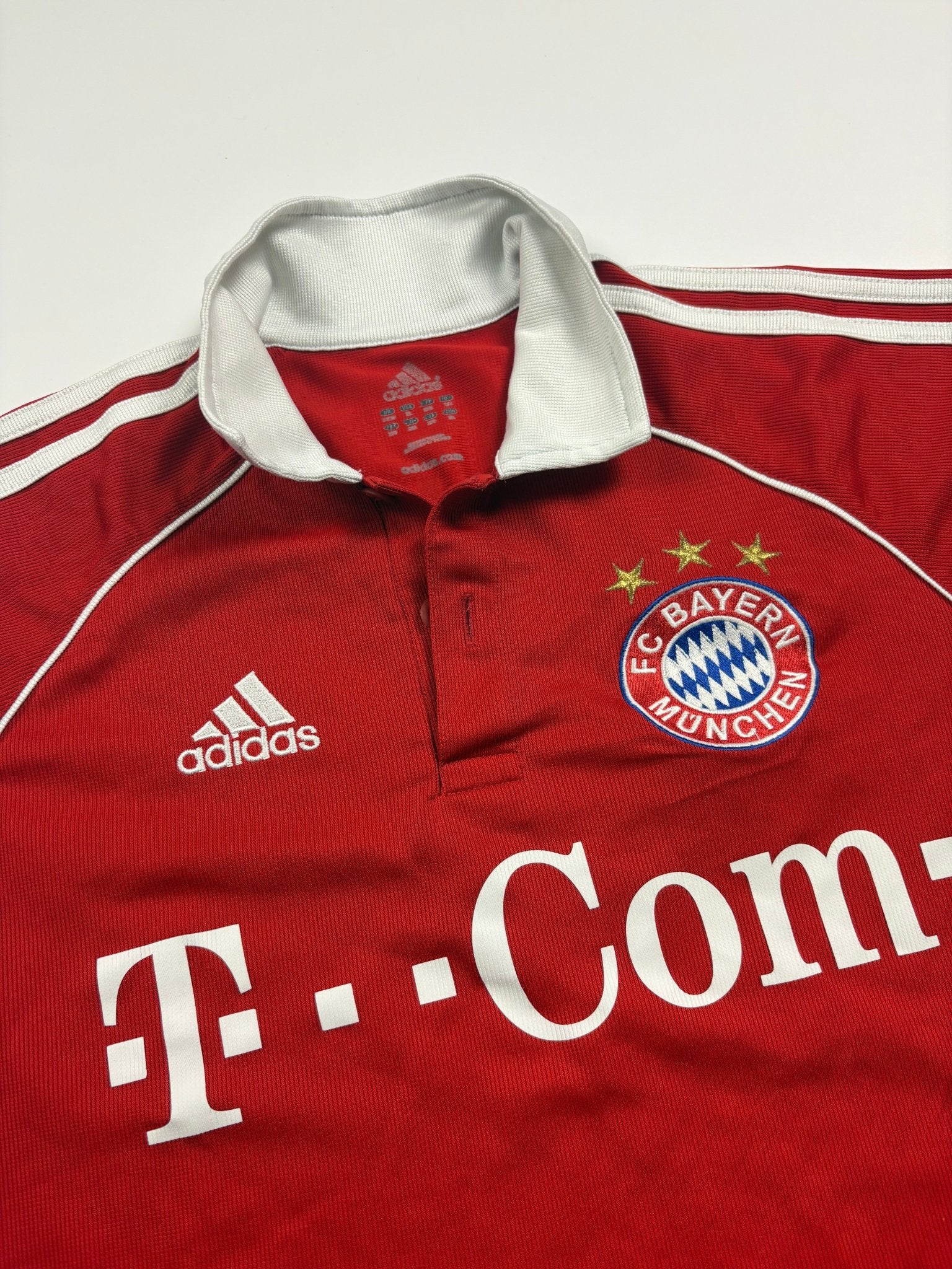 Adidas FC Bayern T - Com 2006 Vintage Fußballtrikot – Rot (XL) - PKeyVintage