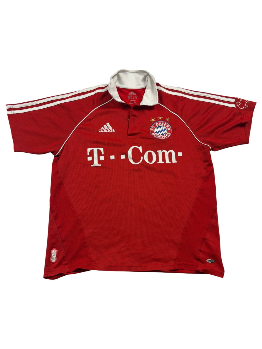 Adidas FC Bayern T - Com 2006 Vintage Fußballtrikot – Rot (XL) - PKeyVintage