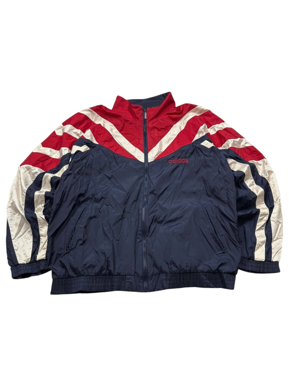 Adidas Firebird 90s Trainingsanzug - Navy/Rot/Weiß (XL) - PKeyVintage