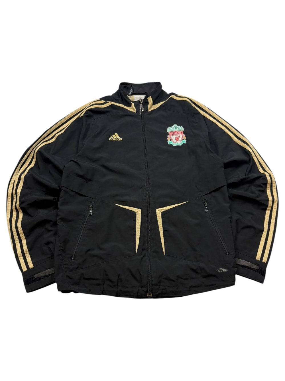 Adidas Liverpool Trackjacket - Schwarz/Gold (L) - PKeyVintage