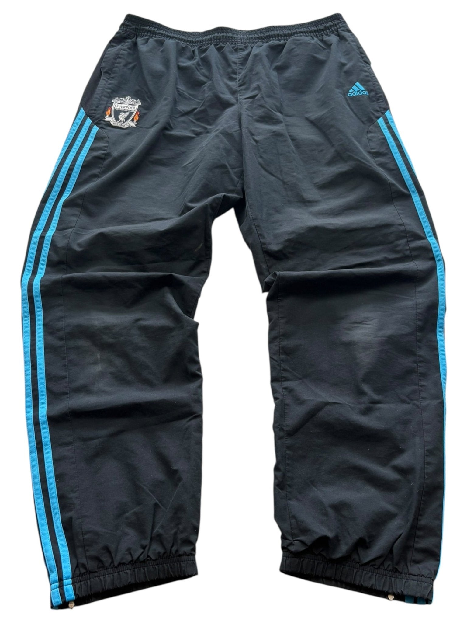 Adidas Liverpool Vintage Tracksuit – Schwarz/Blau (XL) - PKeyVintage