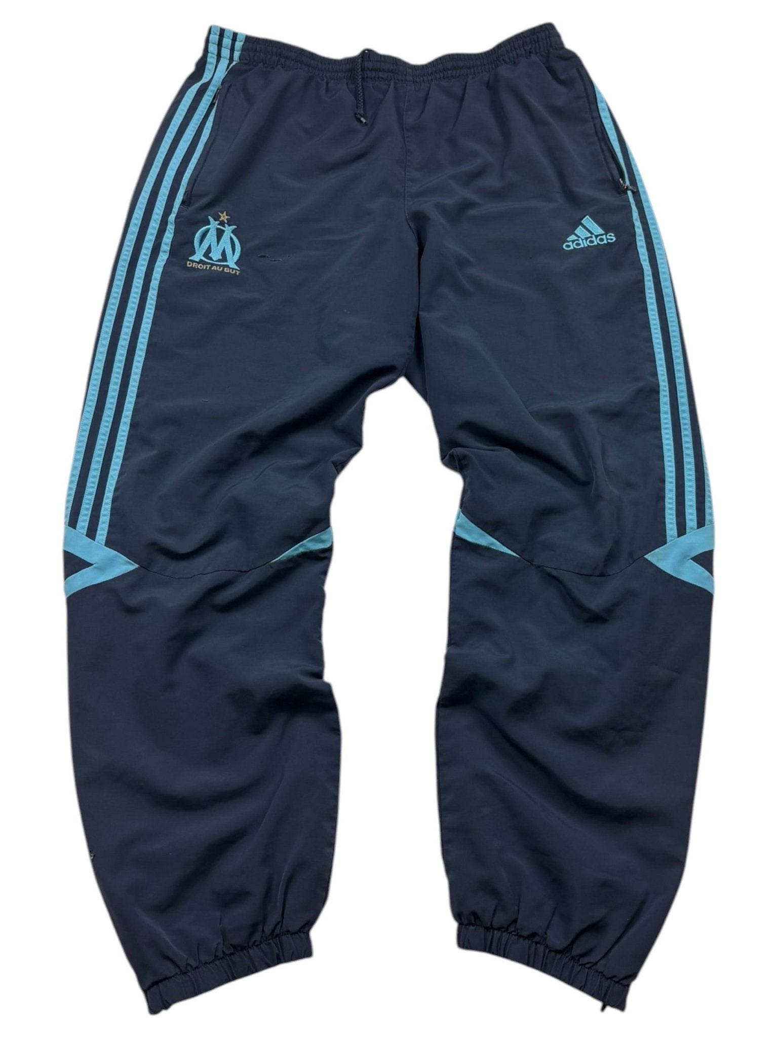 Adidas Olympique Marseille Vintage Tracksuit – Navy/Hellblau (L) - PKeyVintage