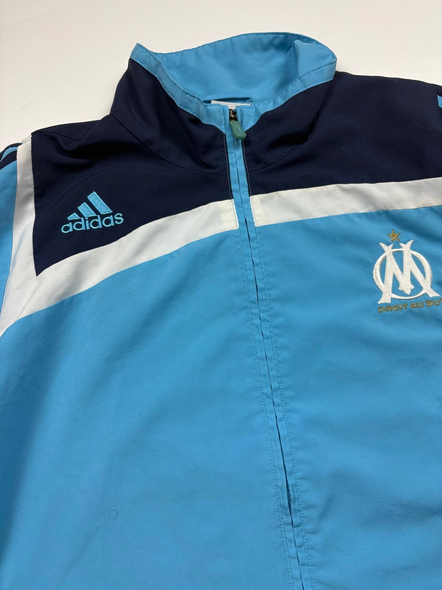 Adidas Olympique Marseille Vintage Tracksuit – Navy/Hellblau (L) - PKeyVintage