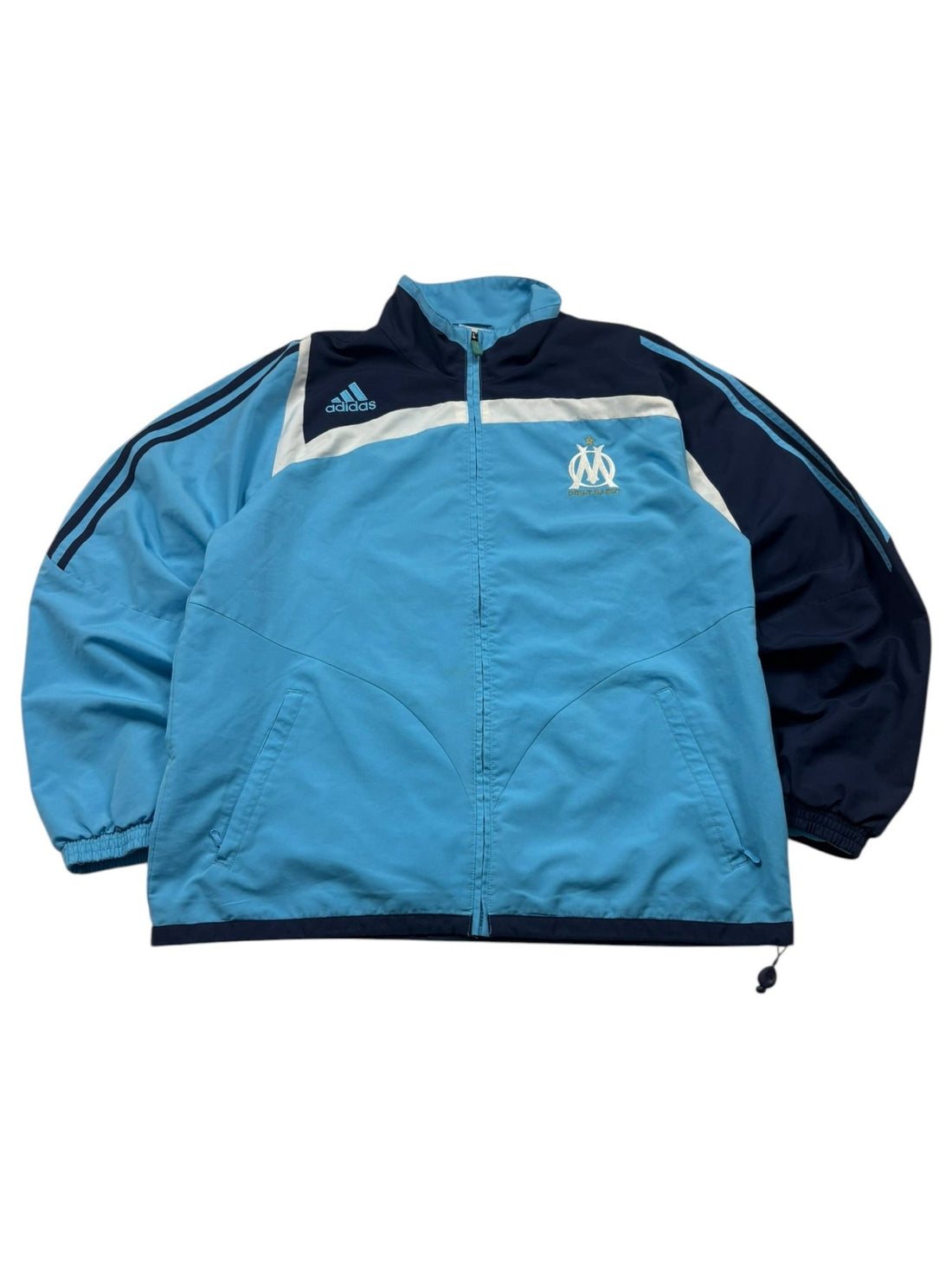 Adidas Olympique Marseille Vintage Tracksuit – Navy/Hellblau (L) - PKeyVintage