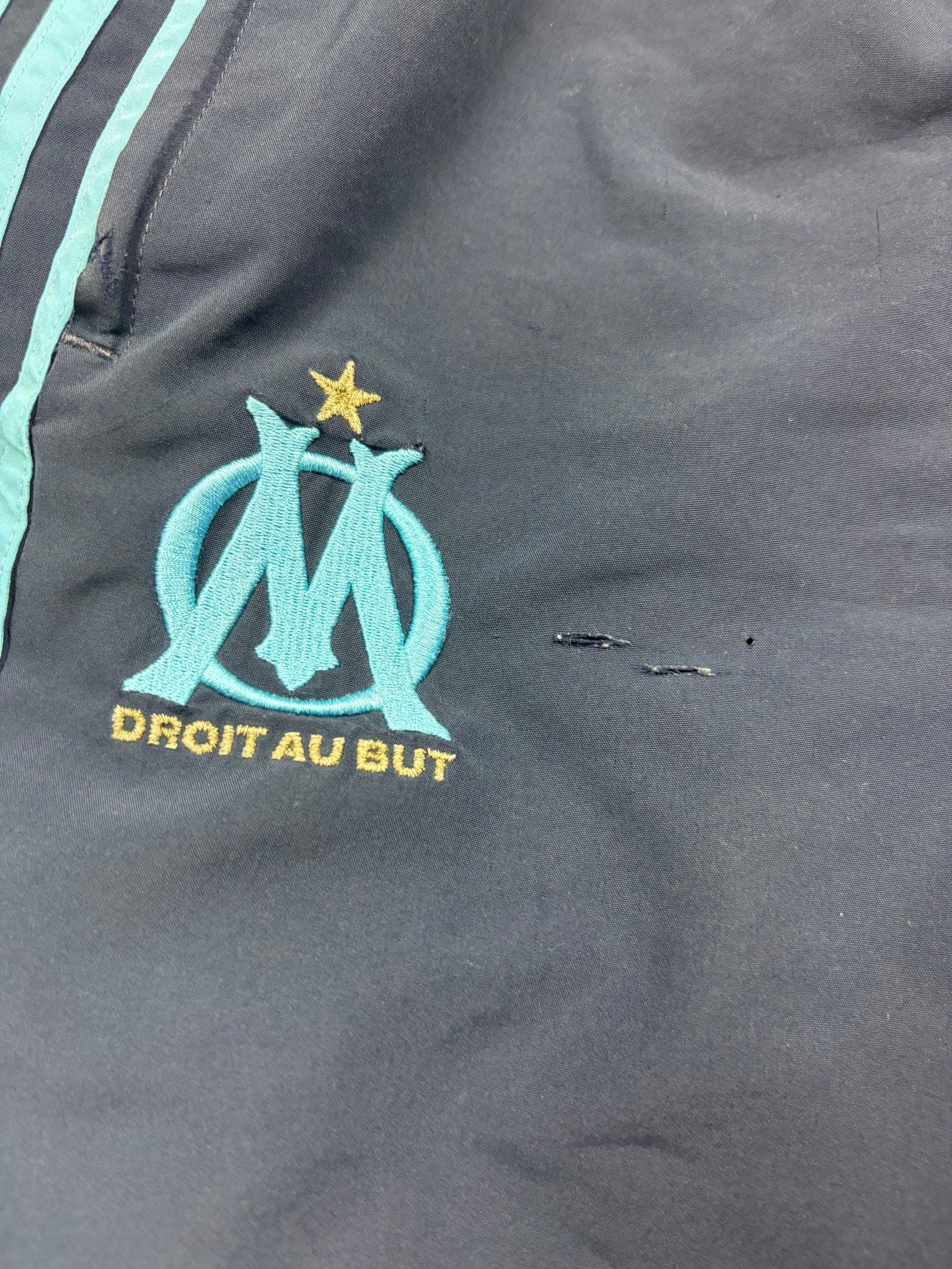 Adidas Olympique Marseille Vintage Tracksuit – Navy/Hellblau (L) - PKeyVintage