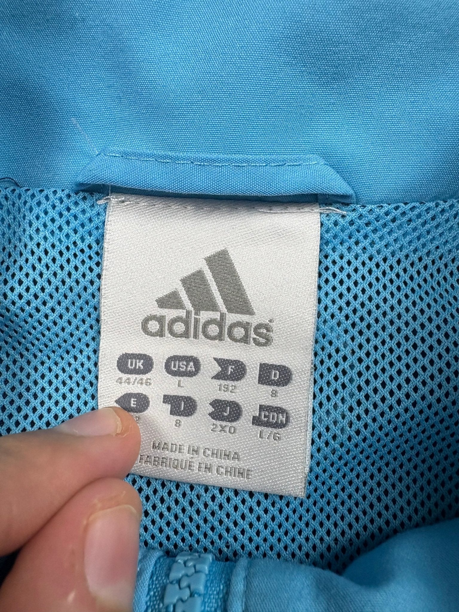 Adidas Olympique Marseille Vintage Tracksuit – Navy/Hellblau (L) - PKeyVintage