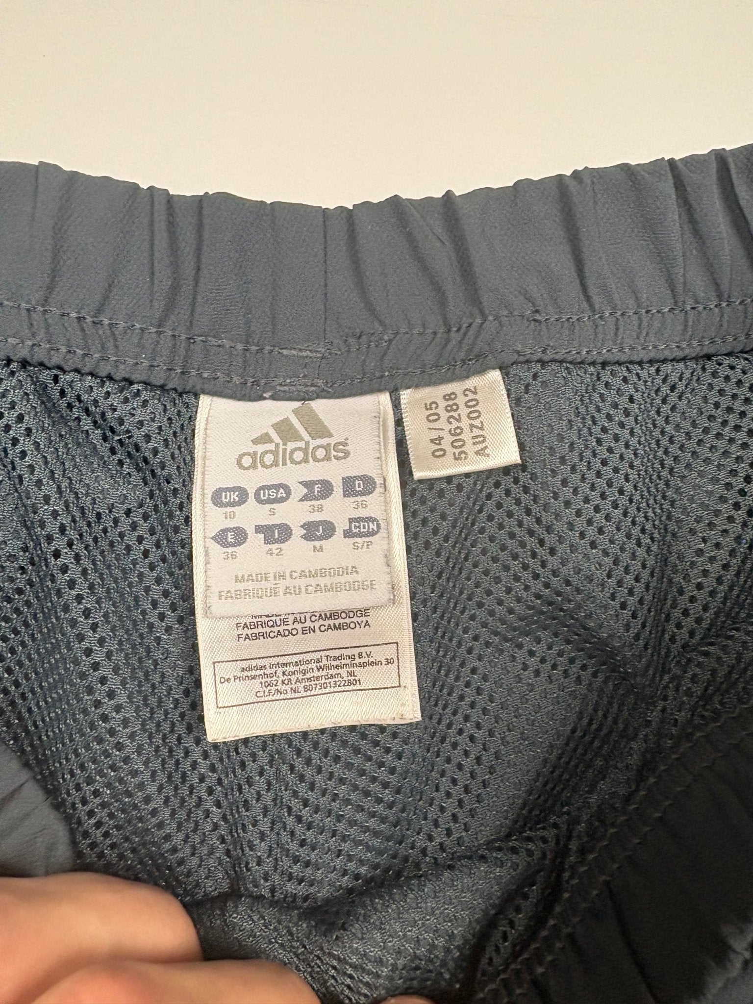 Adidas Open - Leg 3 - Streifen Vintage Trackpants – Navy (M) - PKeyVintage