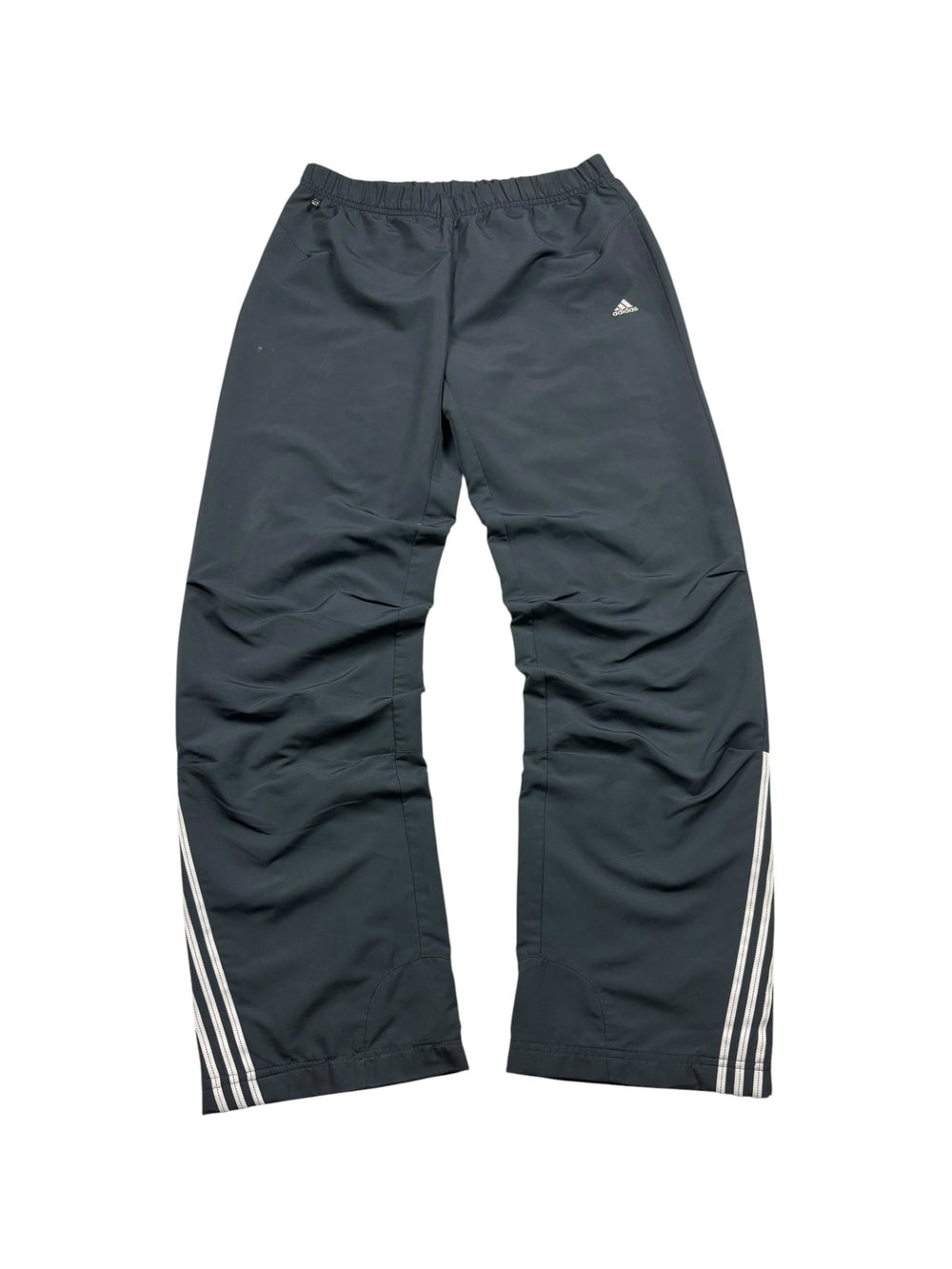 Adidas Open-Leg 3-Streifen Vintage Trackpants Navy M Frontansicht