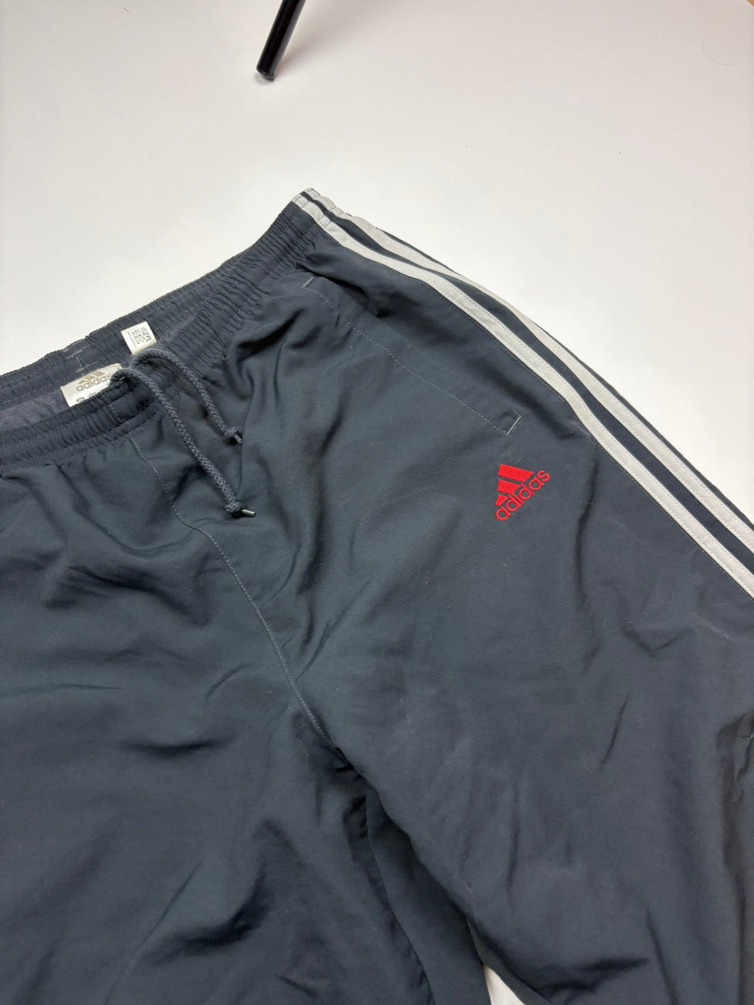 Adidas Open Leg Trackpants - Dunkelgrau (L) - PKeyVintage