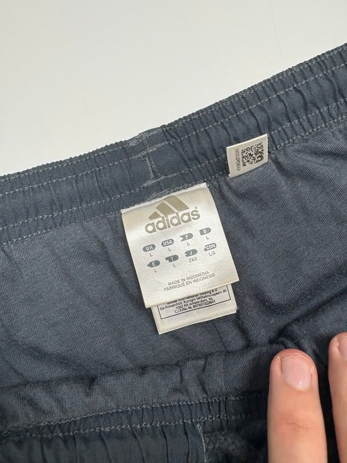 Adidas Open Leg Trackpants - Dunkelgrau (L) - PKeyVintage