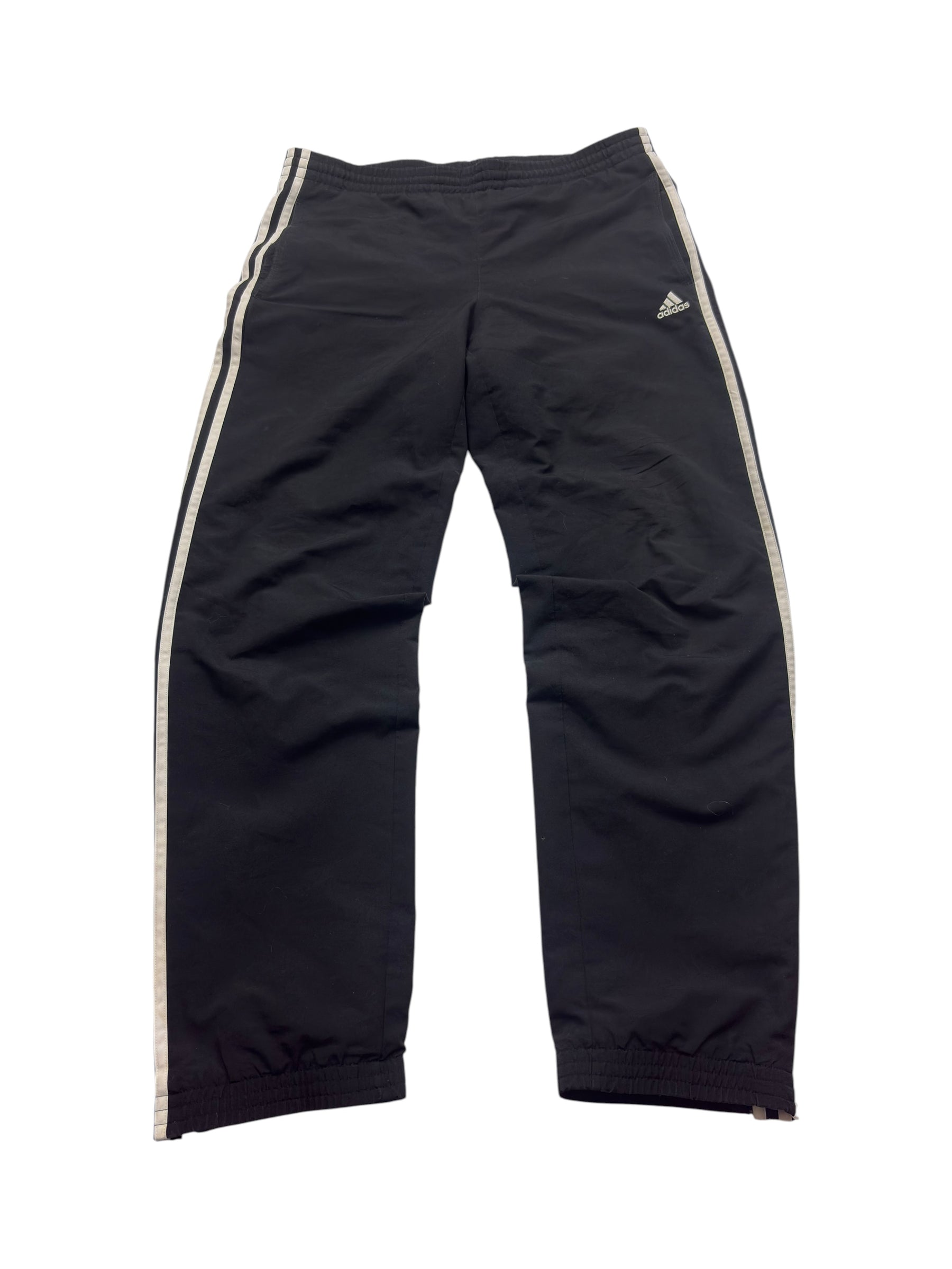 Schwarze Adidas Performance Vintage Trackpants in Größe S, Vorderansicht