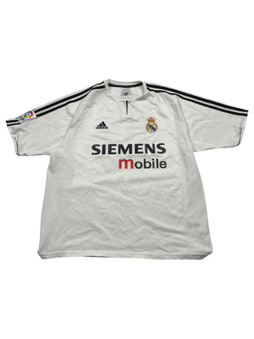 Adidas Real Madrid 23 Beckham Trikot 2003 - Weiß (L) - PKeyVintage