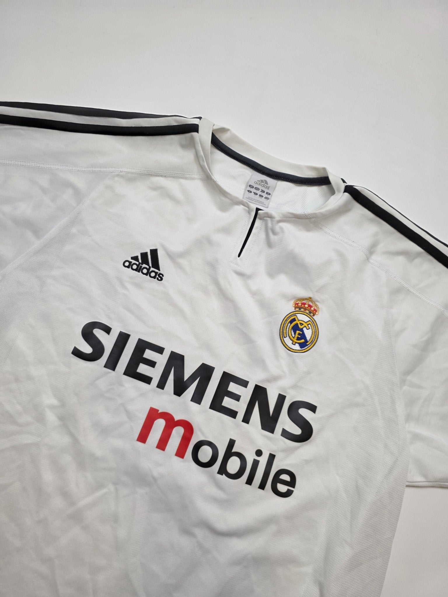Adidas Real Madrid 23 Beckham Trikot 2003 - Weiß (L) - PKeyVintage