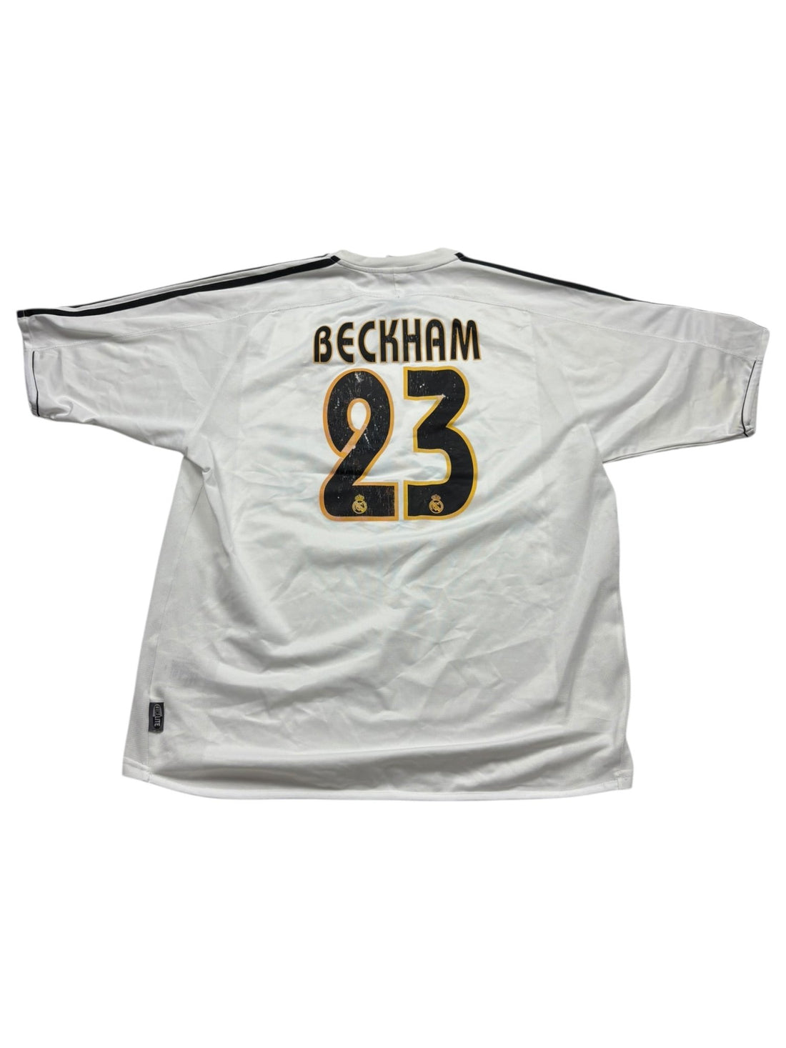 Adidas Real Madrid 23 Beckham Trikot 2003 - Weiß (L) - PKeyVintage