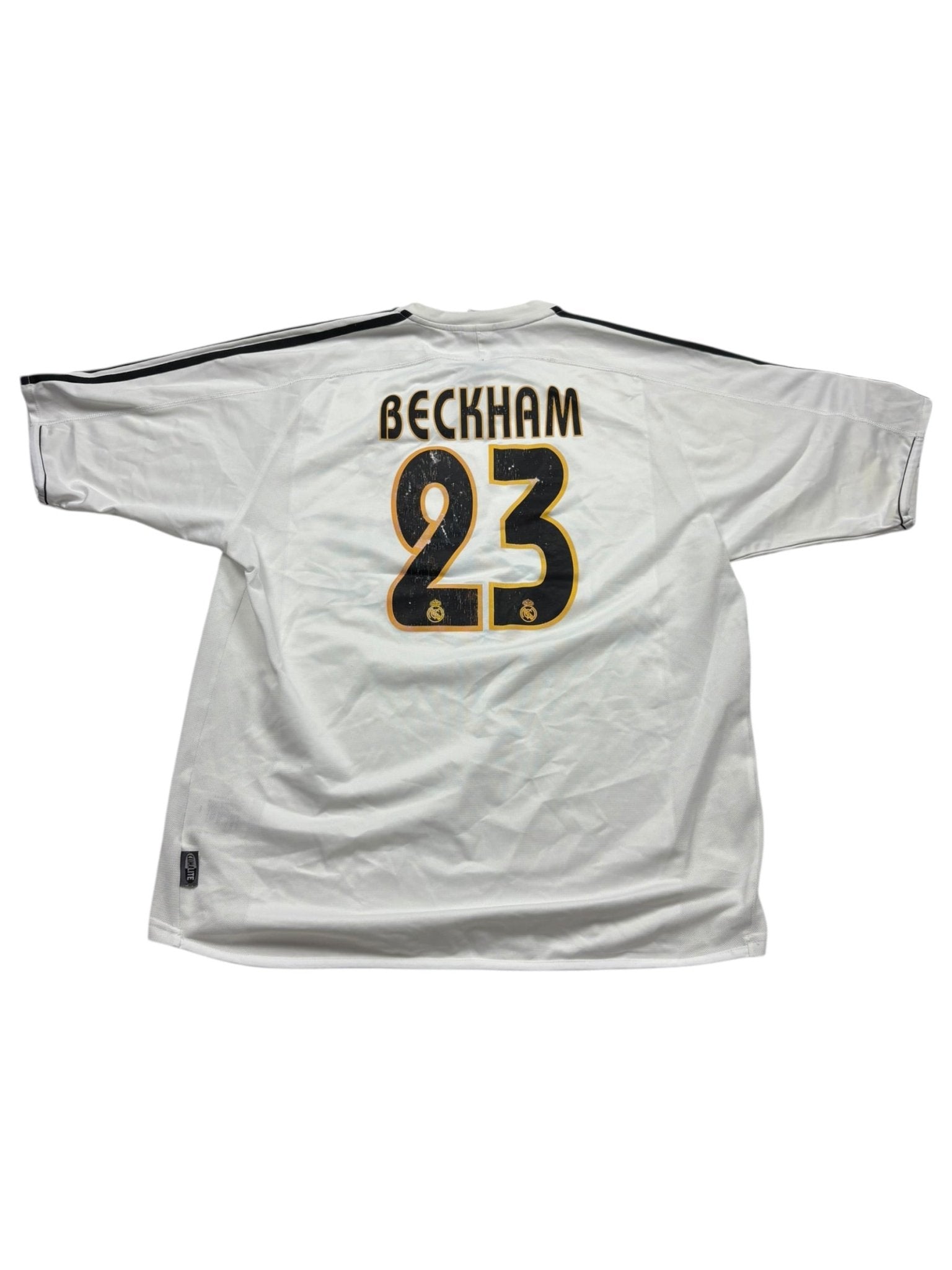 Adidas Real Madrid 23 Beckham Trikot 2003 - Weiß (L) - PKeyVintage