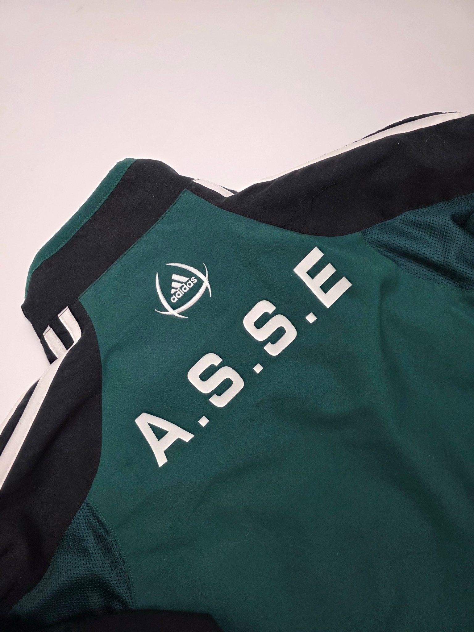 Adidas Saint Etienne Vintage Trackjacket – Grün/Schwarz (XS) - PKeyVintage