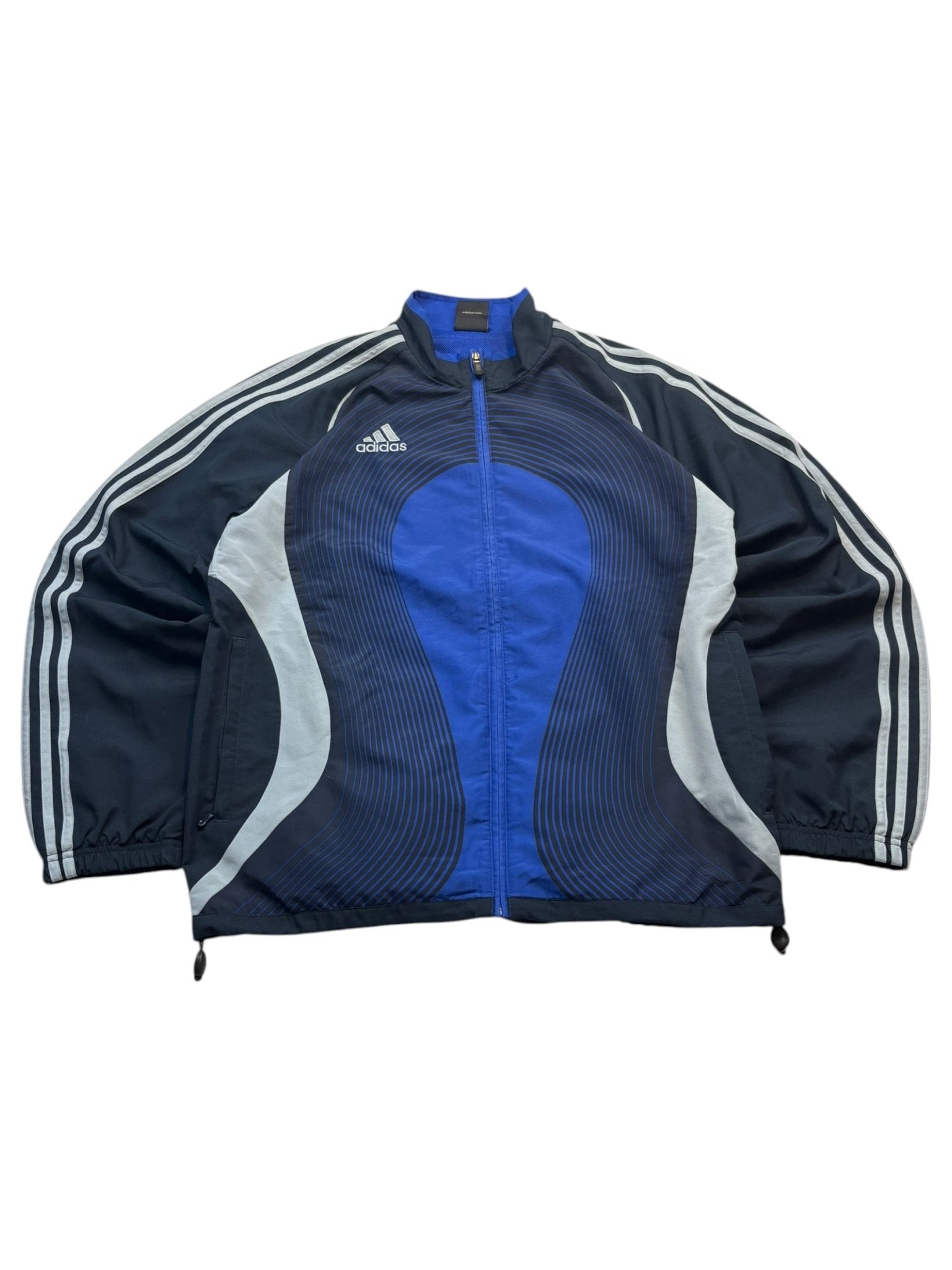 Adidas Trackauit - Schwarz/Blau (L) - PKeyVintage