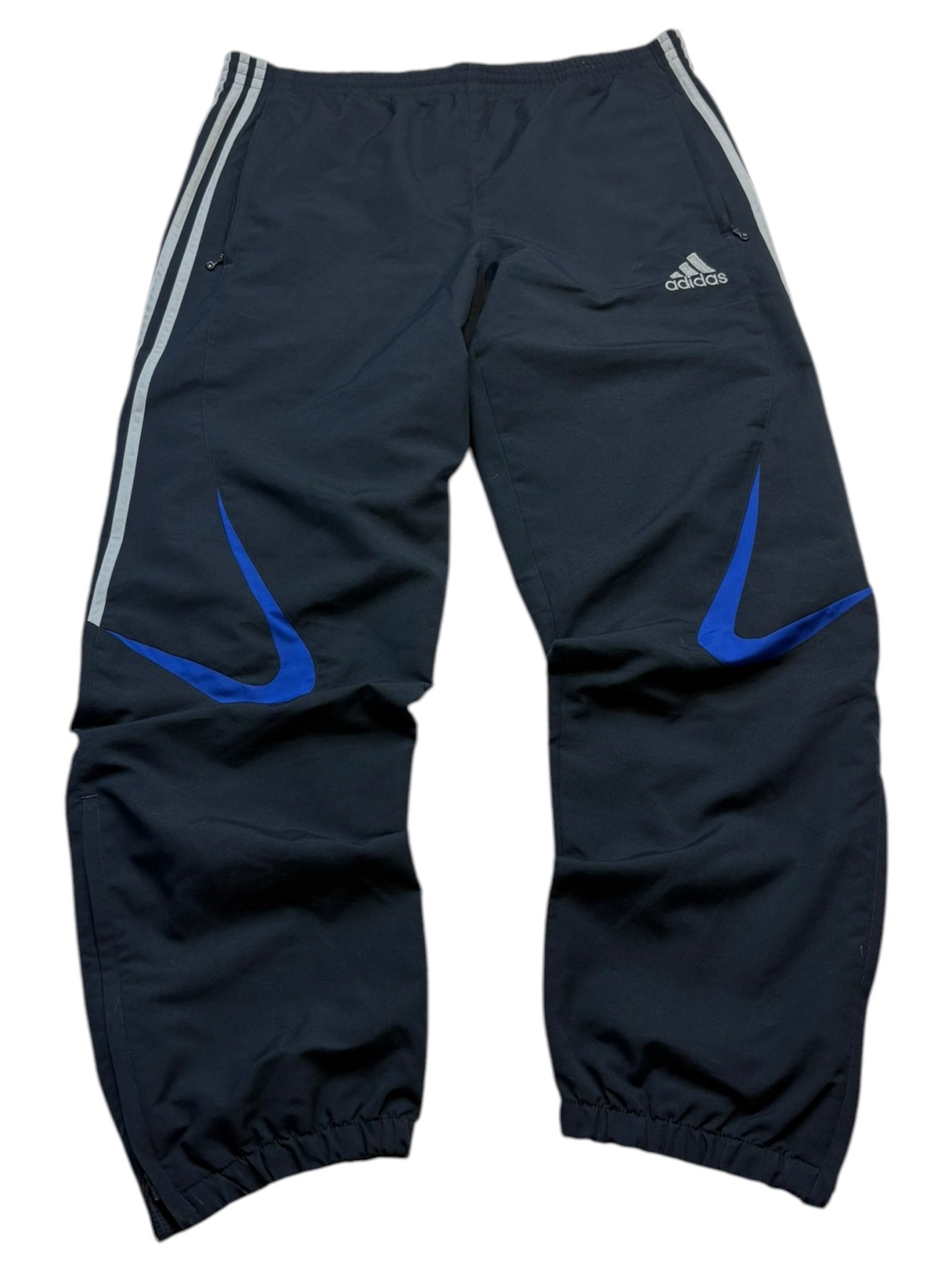 Adidas Trackauit - Schwarz/Blau (L) - PKeyVintage