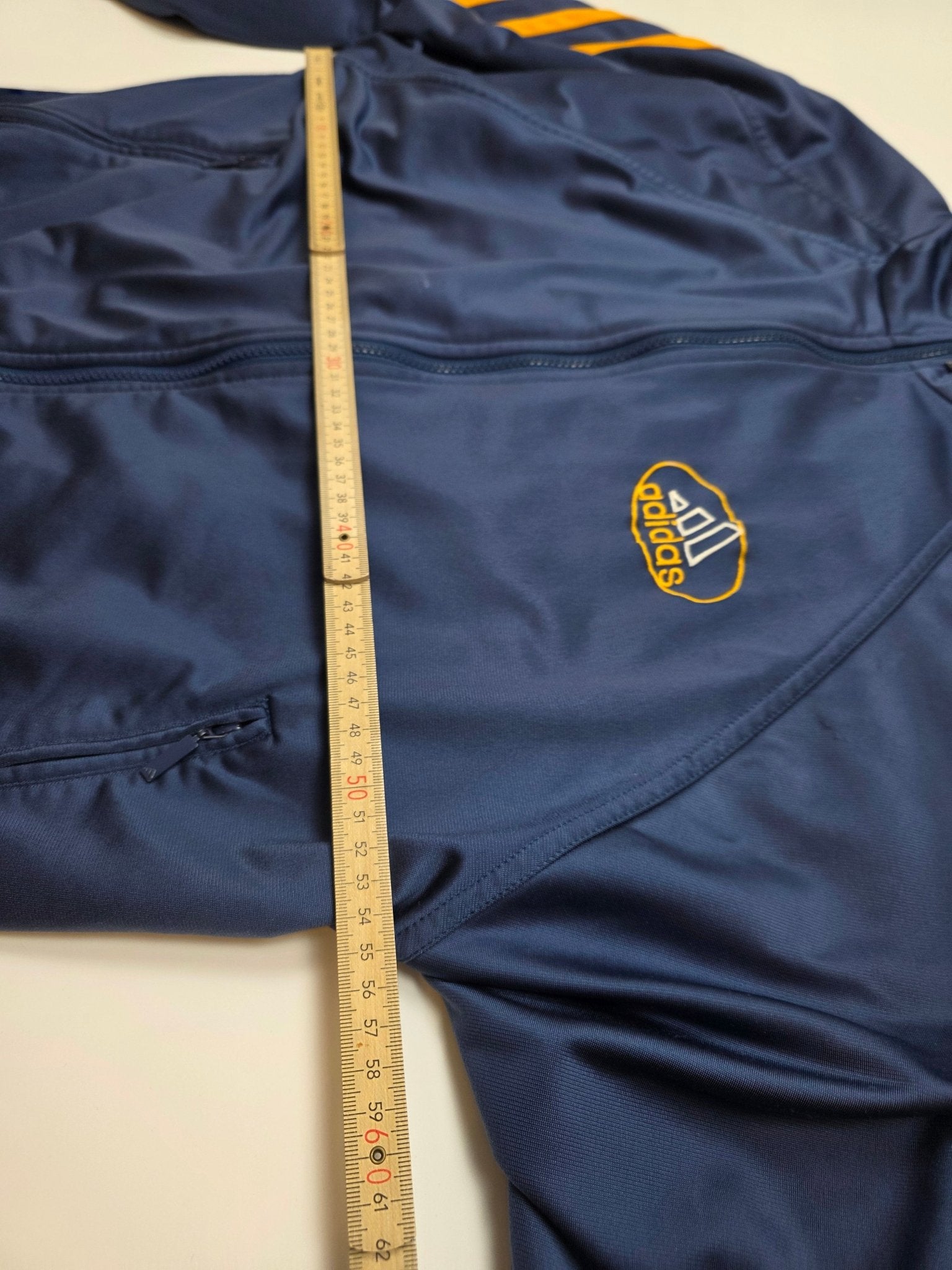 Adidas Trackjacke - Navy/Orange (L) - PKeyVintage