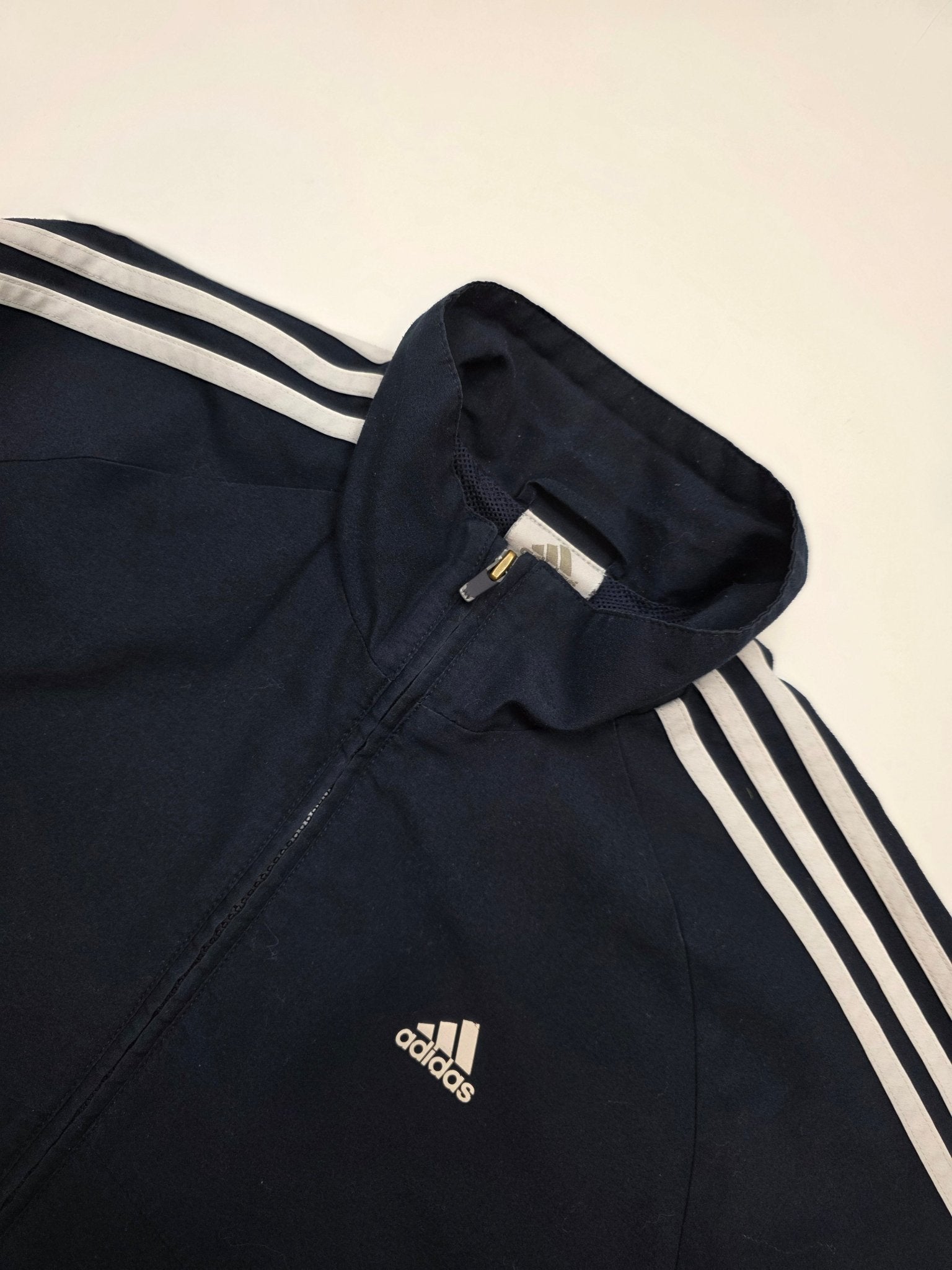 Adidas Trackjacke - Schwarz/Weiß (M) - PKeyVintage