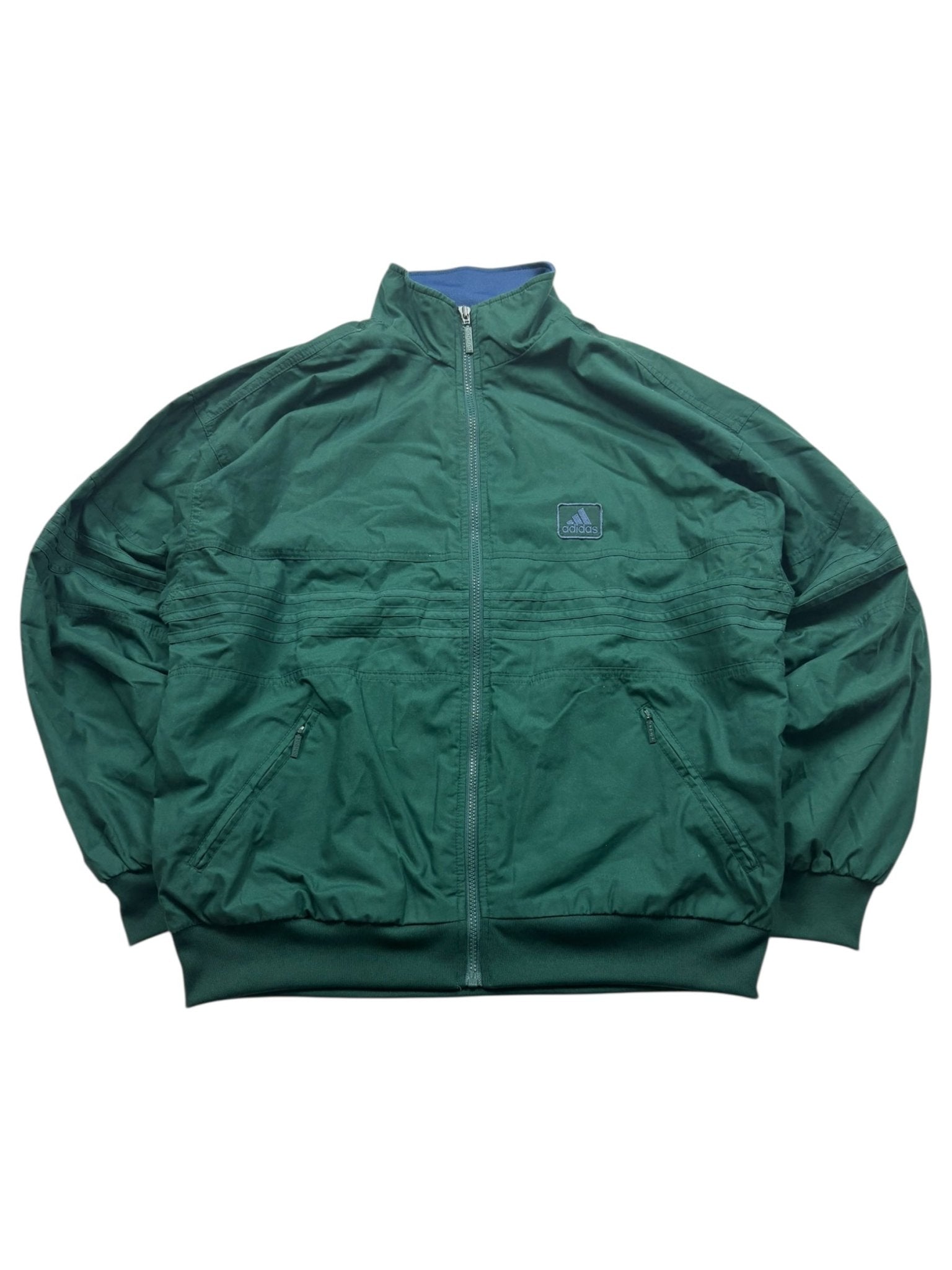 Adidas Trackjacket - Dunkelgrün (L) - PKeyVintage