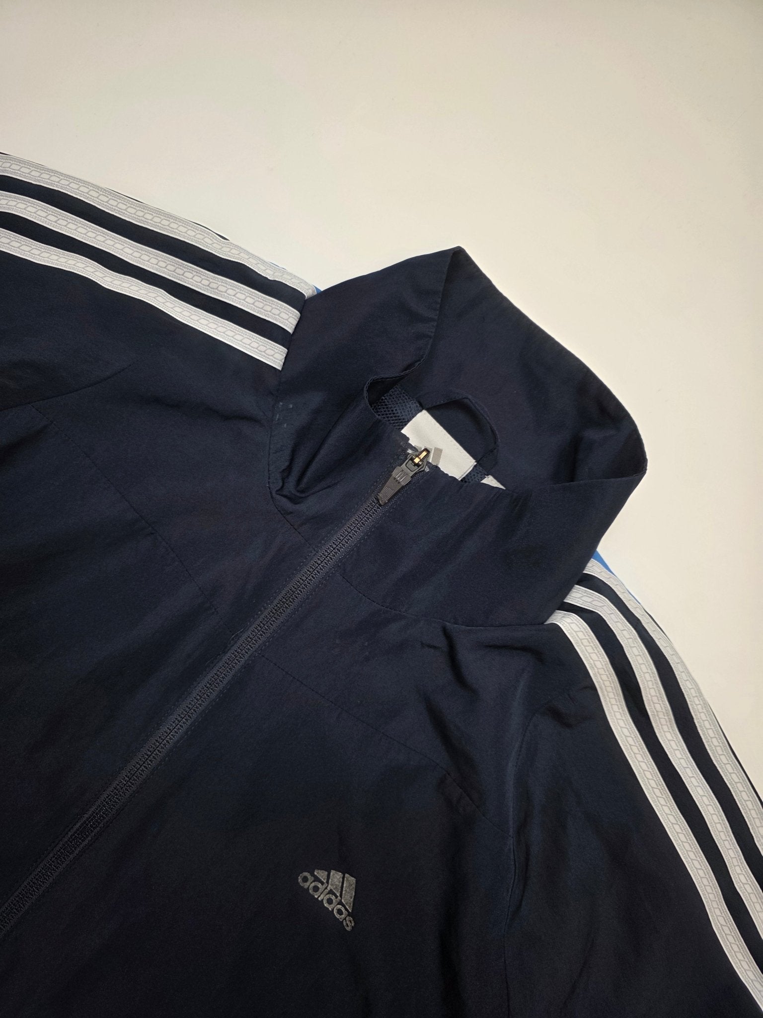 Adidas Trackjacket - Navy/Blau/Hellgrau (XL) - PKeyVintage