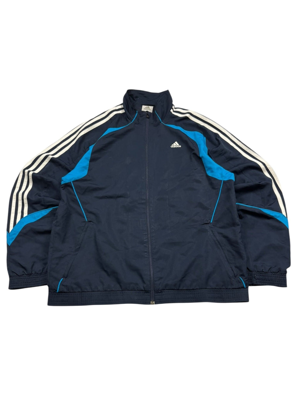 Adidas Trackjacket - Navy/Blau/Offwhite (L) - PKeyVintage