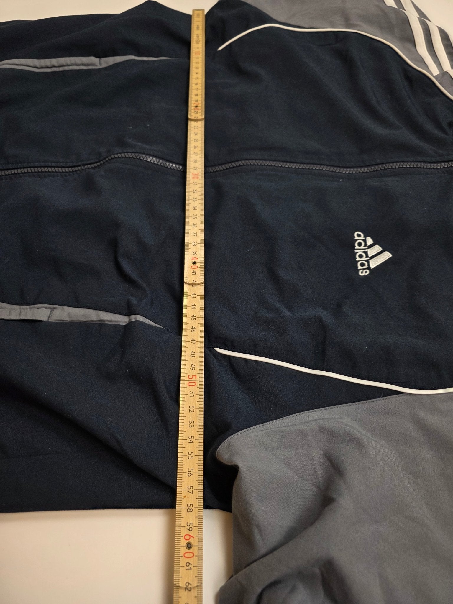 Adidas Trackjacket - Schwarz/Grau (L) - PKeyVintage