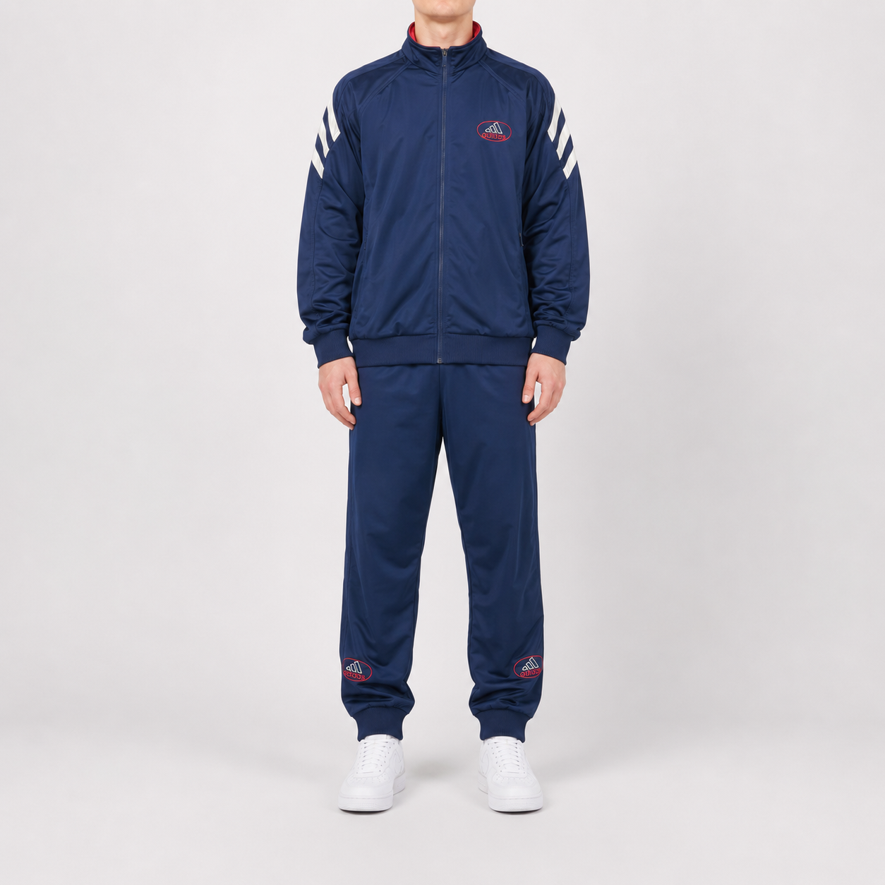 Adidas 90s Tracksuit - Navy/Rot/Weiß (L)