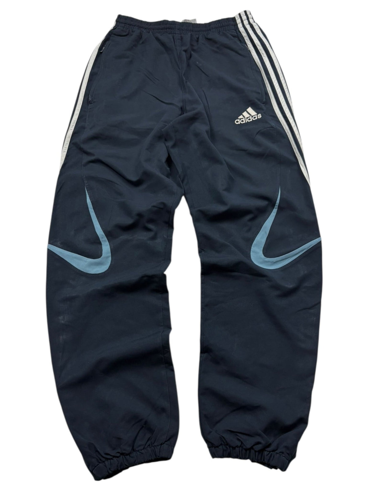 Adidas Tracksuit - Navy/Hellblau/Weiß (S) - PKeyVintage