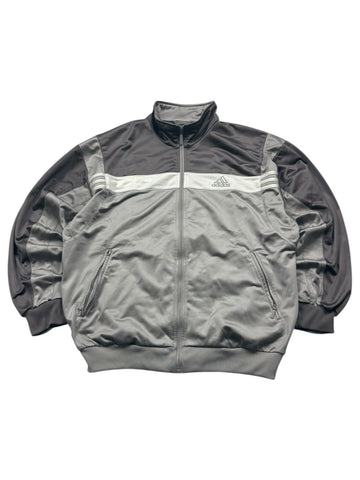 Adidas Trainingsjacke - Schwarz/Grau (M) - PKeyVintage