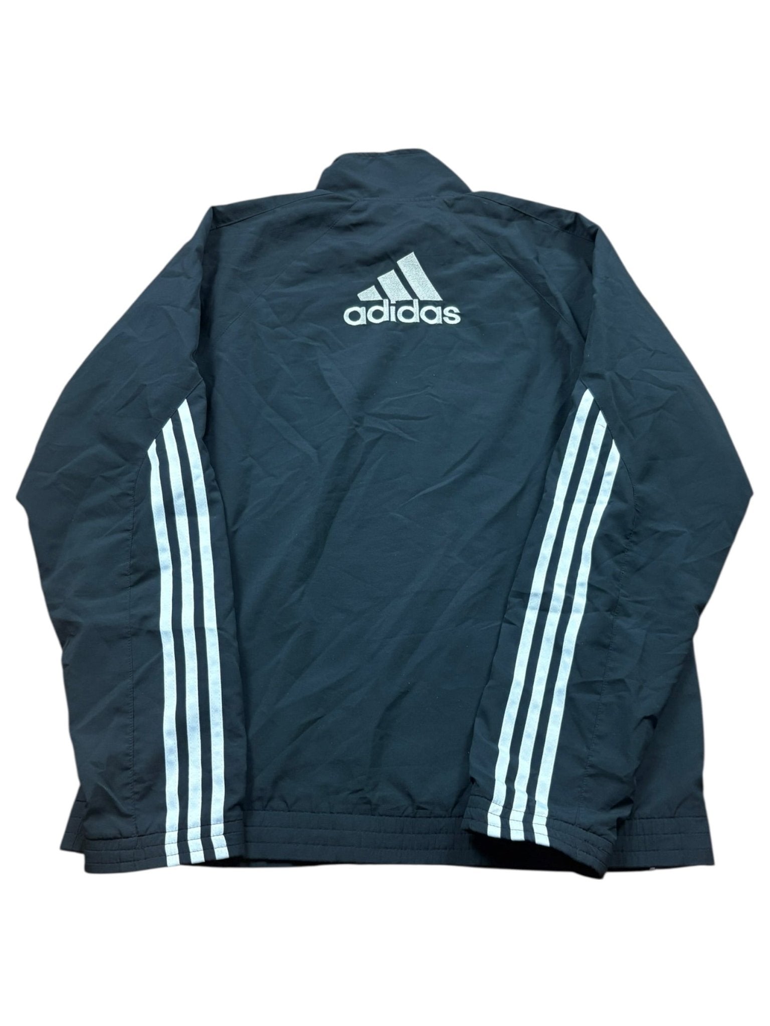 Adidas Vintage Track Jacket 2007 – Schwarz/Olive (M) - PKeyVintage