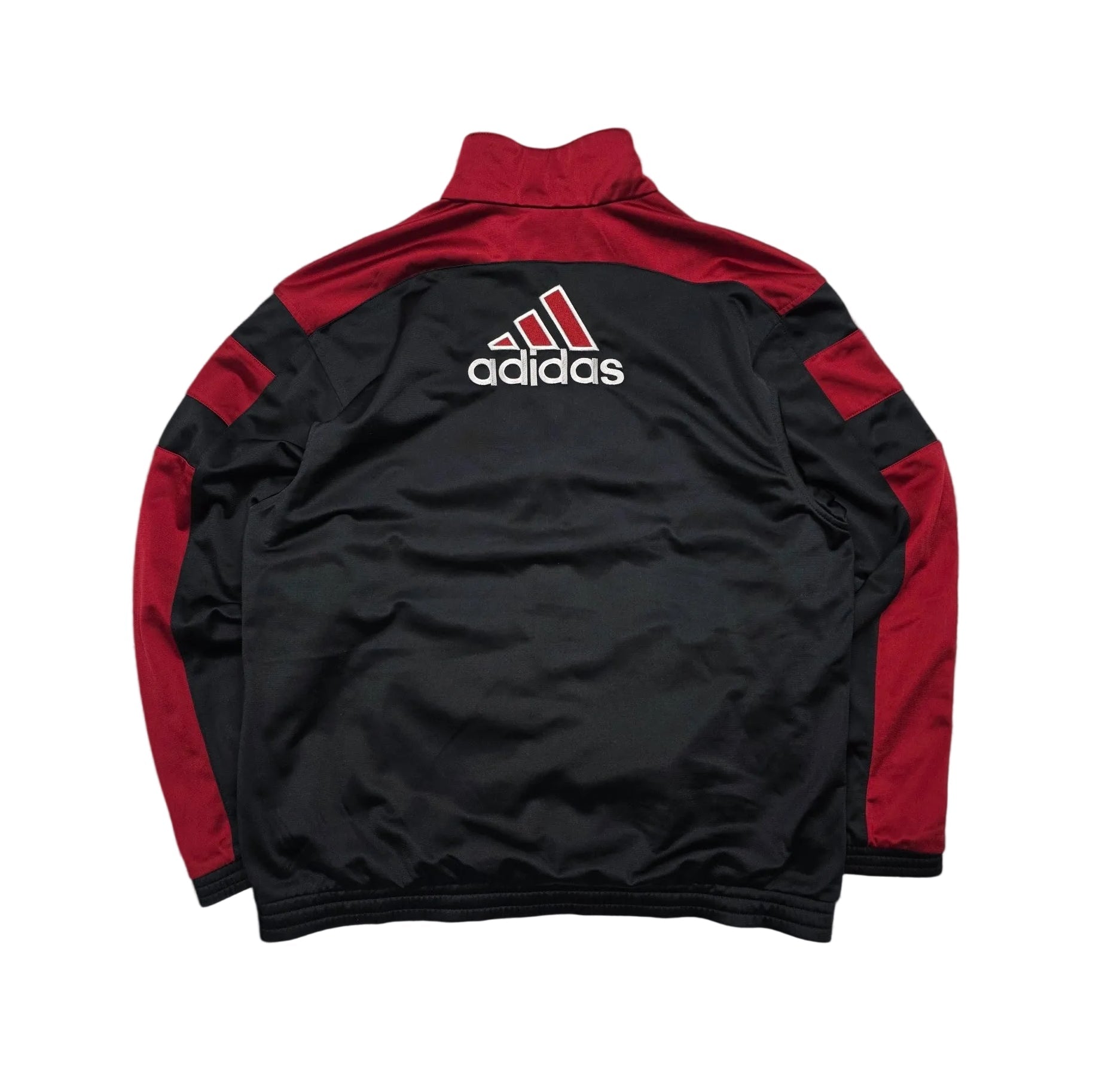 Adidas Y2K Vintage Trackjacket – Schwarz/Rot (S) - PKeyVintage