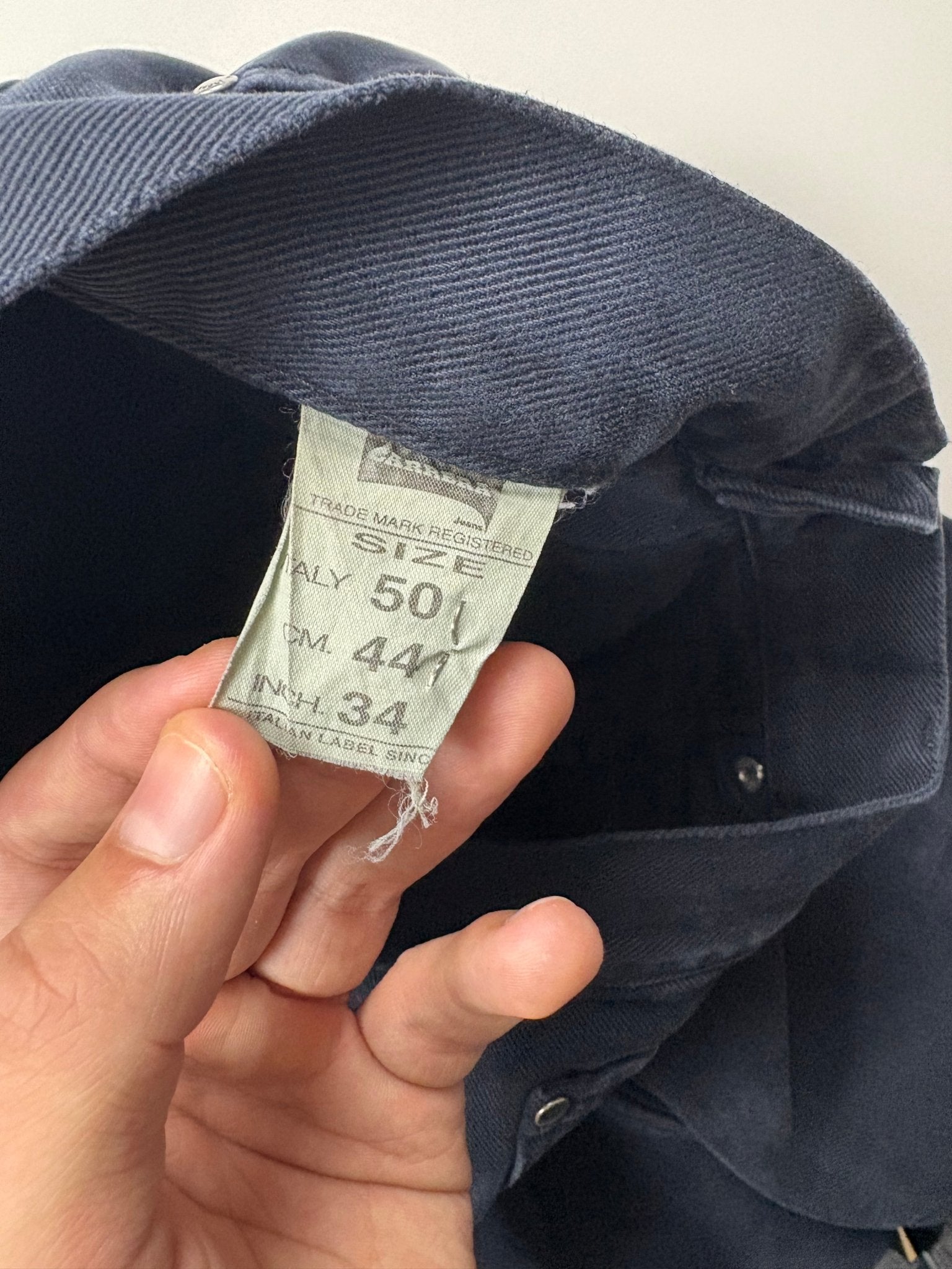 Carrera Lederpatch Vintage Jeans – Navy (50) - PKeyVintage