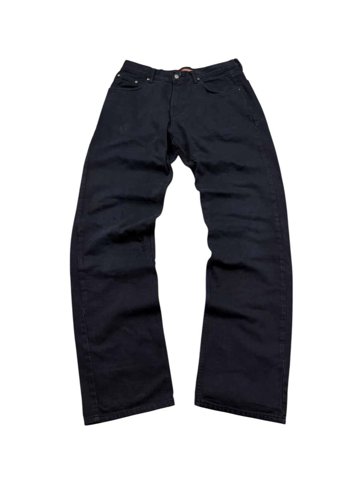 Carrera Lederpatch Vintage Jeans in Navy – Vorderansicht
