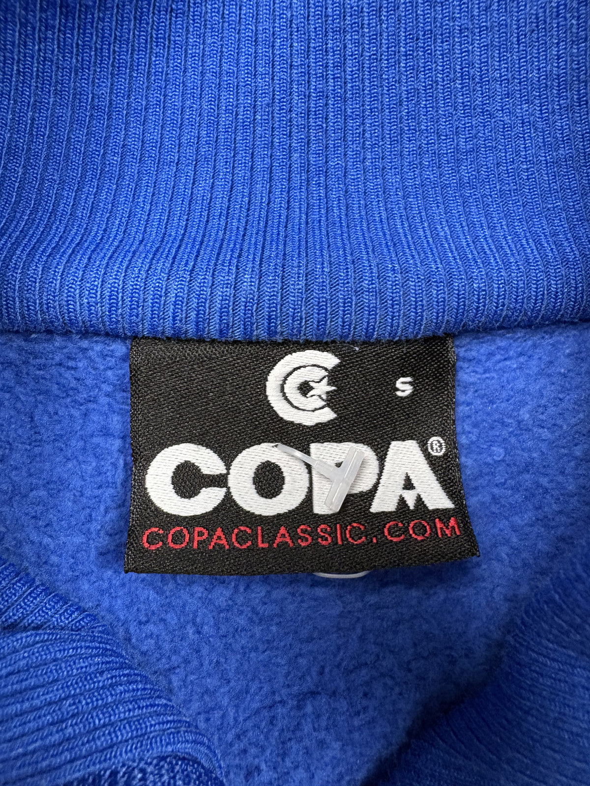 COPA Marken- und Größenetikett S der Italia Vintage Trackjacket Blau