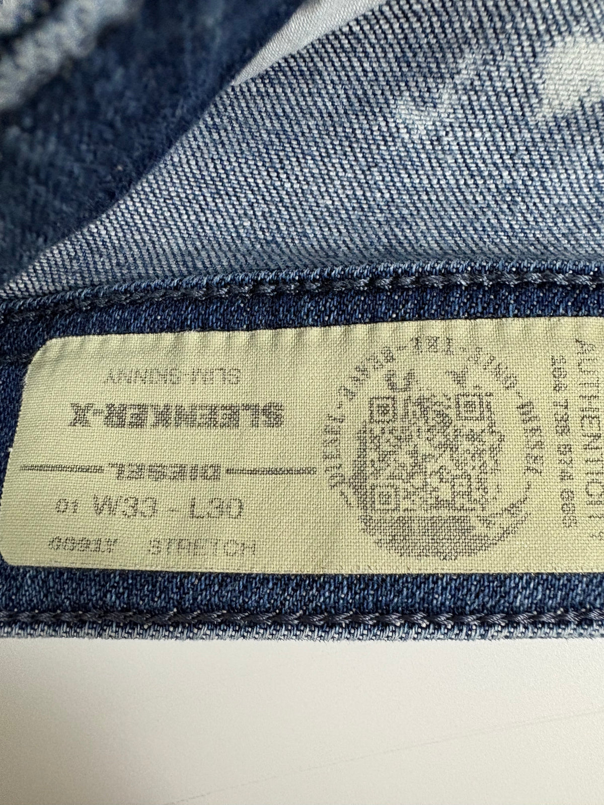 Diesel Vintage Jeans – Innenetikett Detail