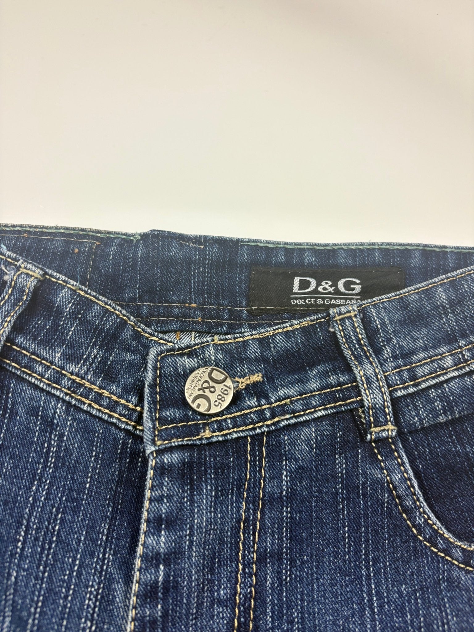 Dolce & Gabbana DG - Pocket Y2K Vintage Baggy Jeans – Blau (32) - PKeyVintage