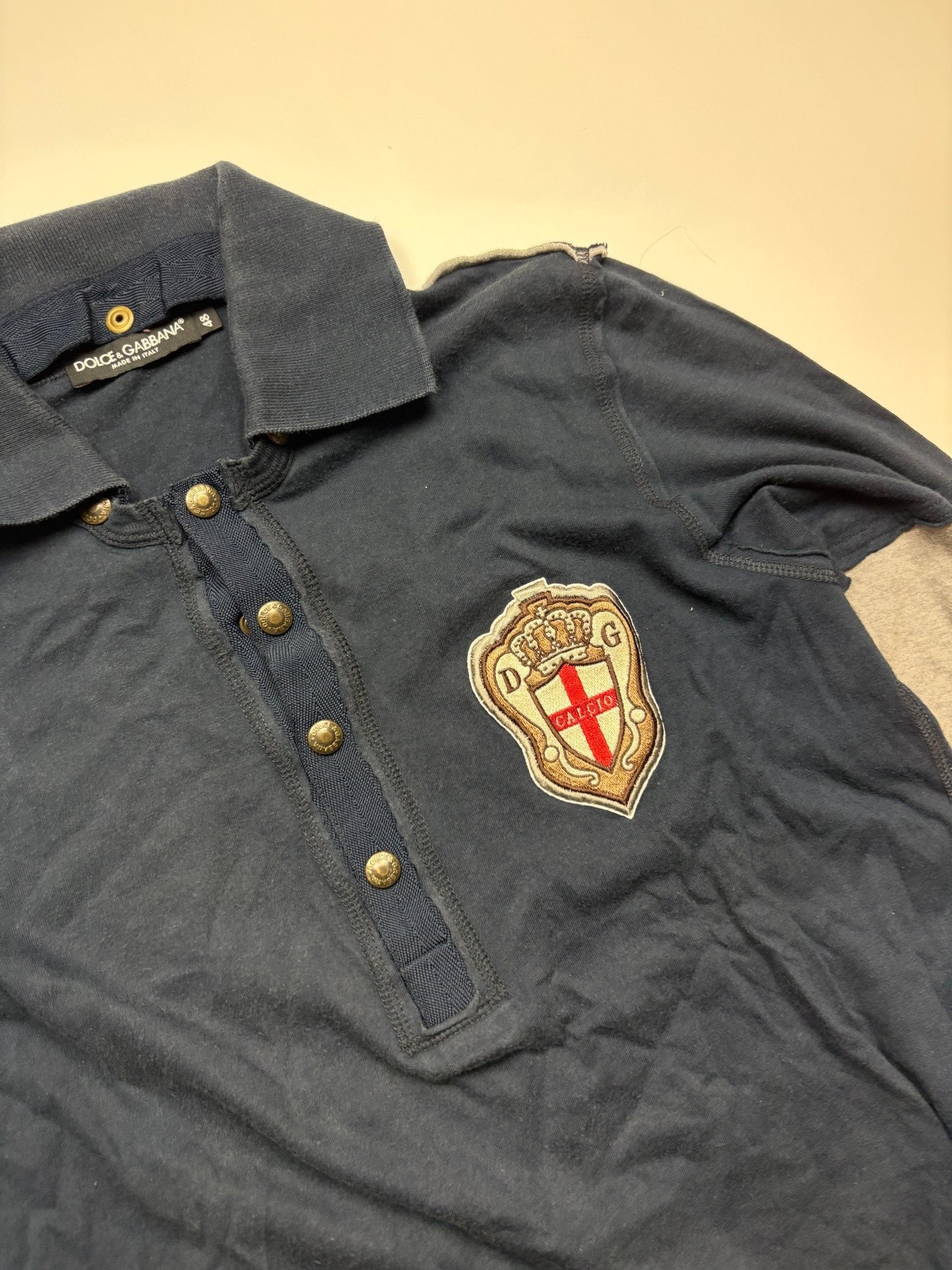 Dolce & Gabbana Poloshirt - Navy/Grau (M) - PKeyVintage