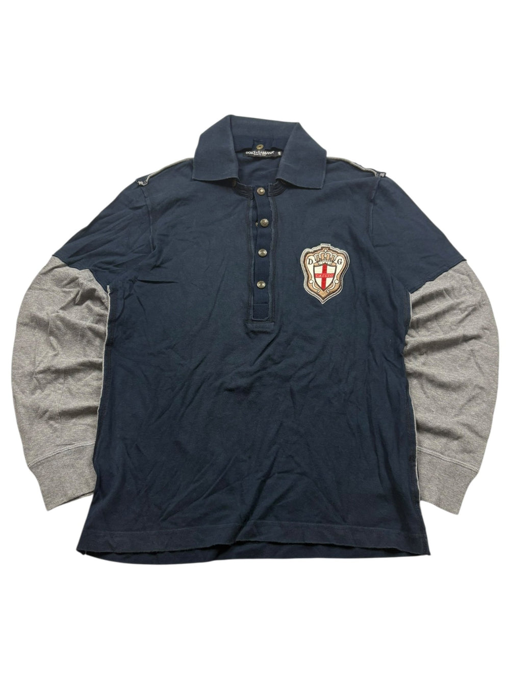 Dolce & Gabbana Poloshirt - Navy/Grau (M) - PKeyVintage